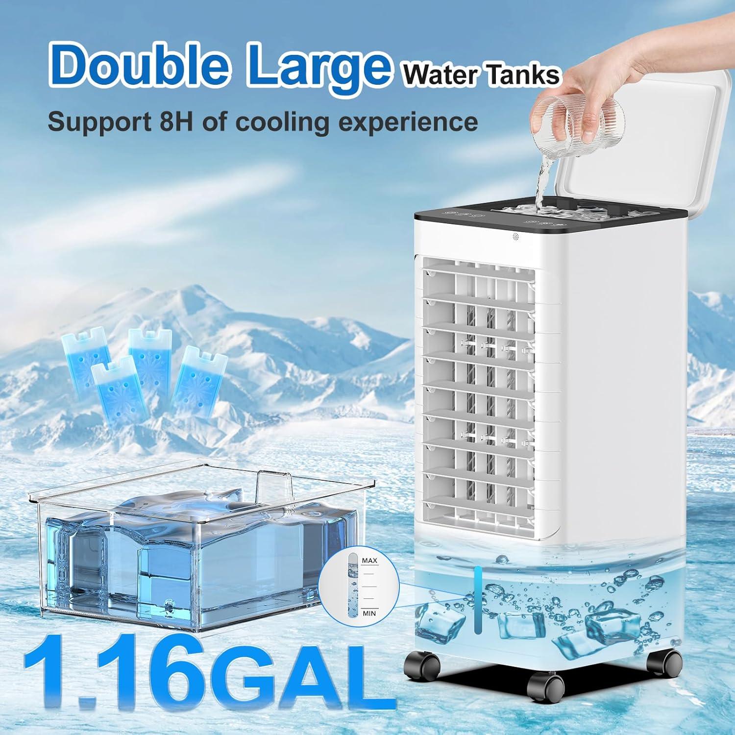 Aire Acondicionado Portátil BIESQYA 2644 3 en 1 6.1 kg