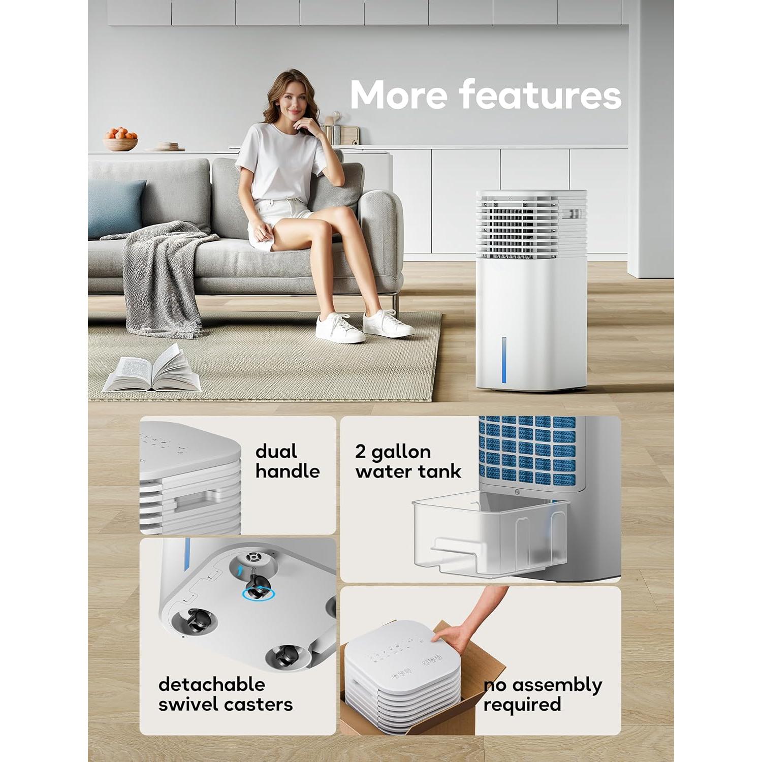 Aire Acondicionado Portátil AEROZY BUMAIDL3W 62.5 cm 65W