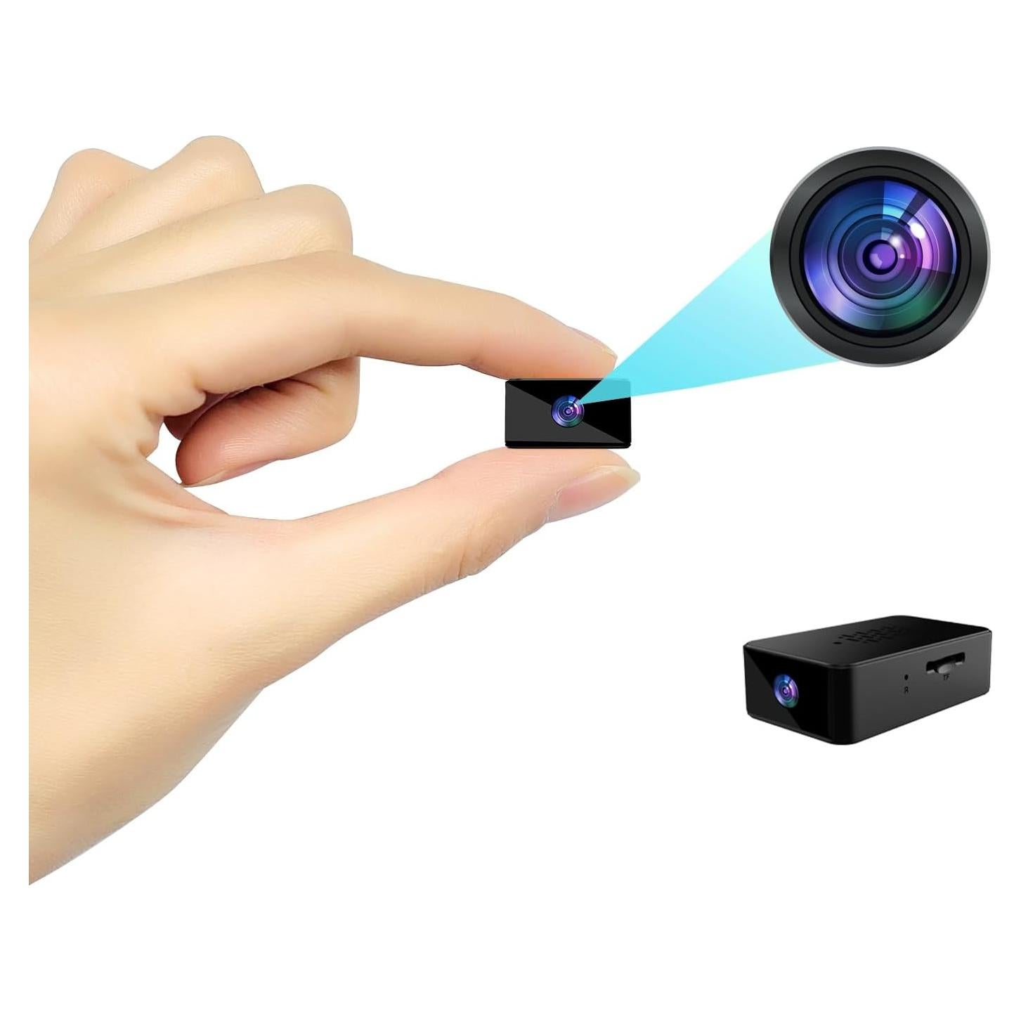 Mini Cámara 1080P Cuoum Portátil Sin WiFi Grabación Automática