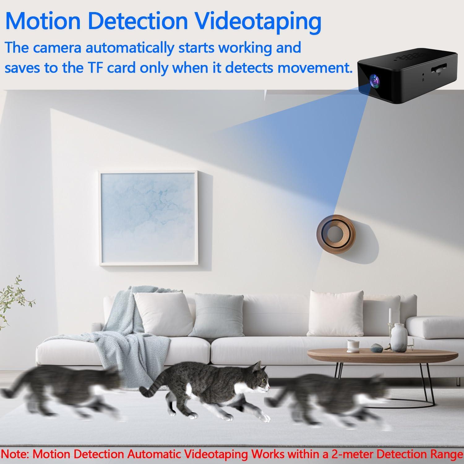 Mini Cámara 1080P Cuoum Portátil Sin WiFi Grabación Automática