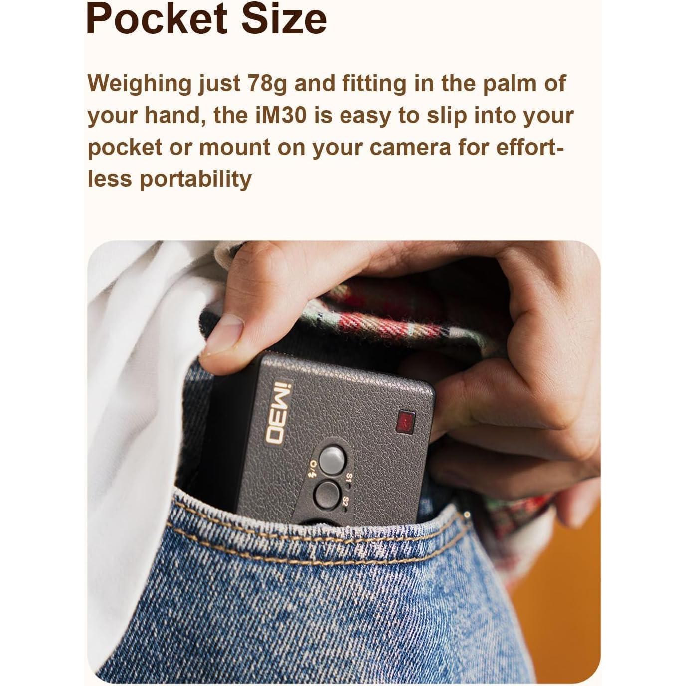 Flash Godox iM30 Mini - Compacto GN 15, 7 Niveles de Potencia