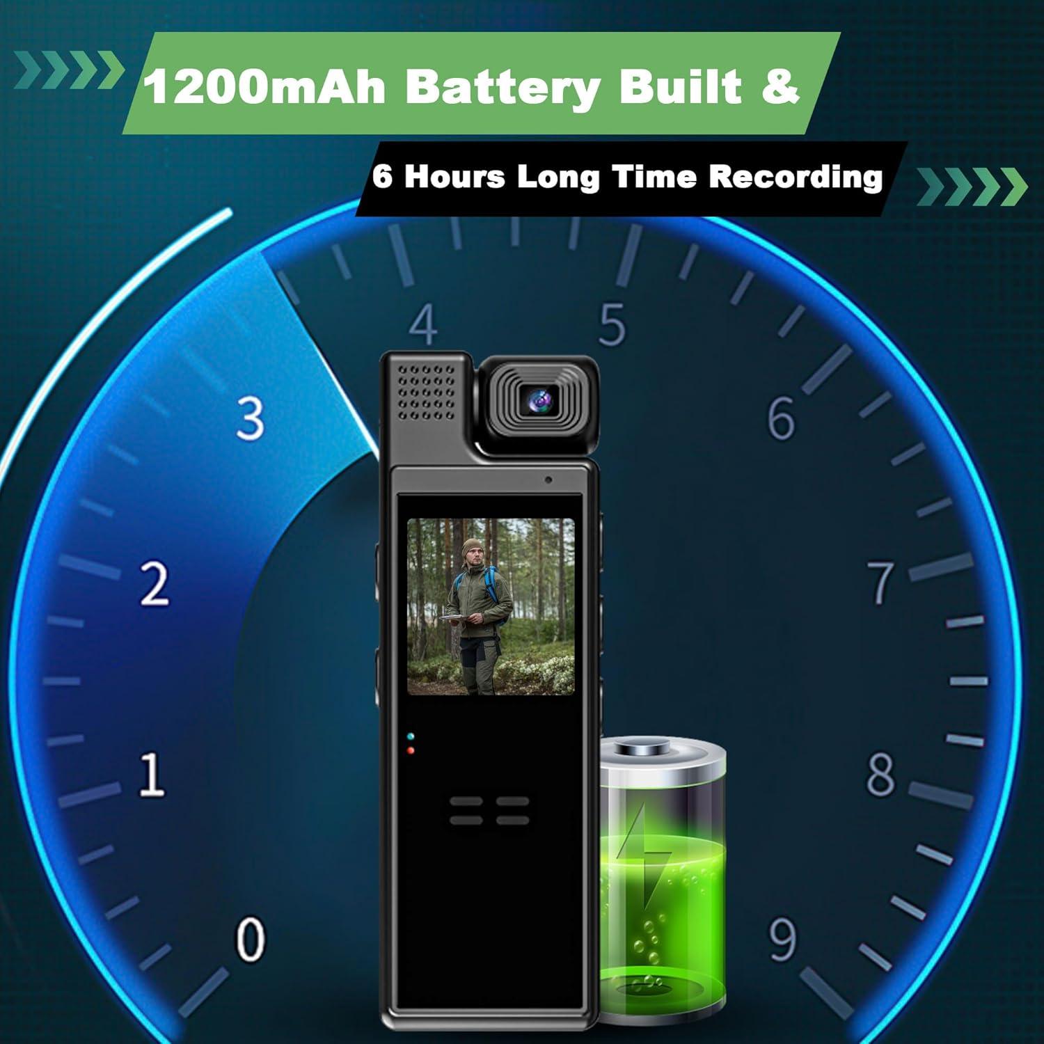 Cámara Corporal Mini HD 1080P Poetele-R con Visión Nocturna