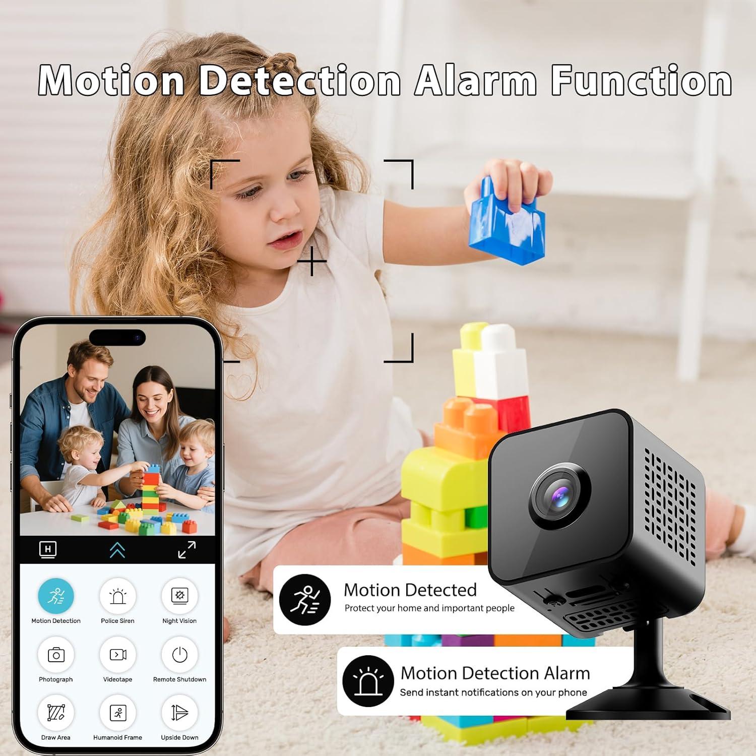 Cámara Mini Inalámbrica WiFi 4K RXIMA con Visión Nocturna