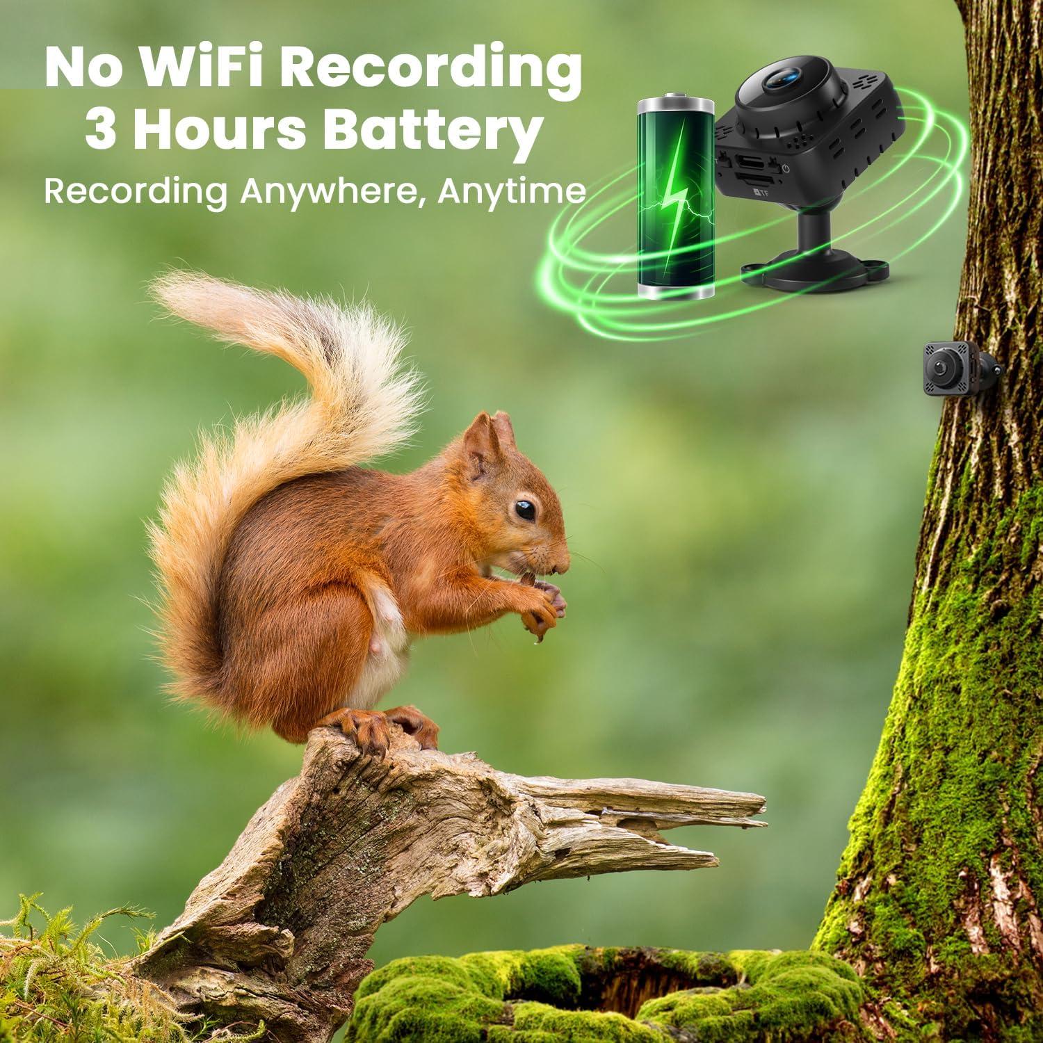 Cámara Mini Inalámbrica 4K Shibet LN8X con Montaje Magnético