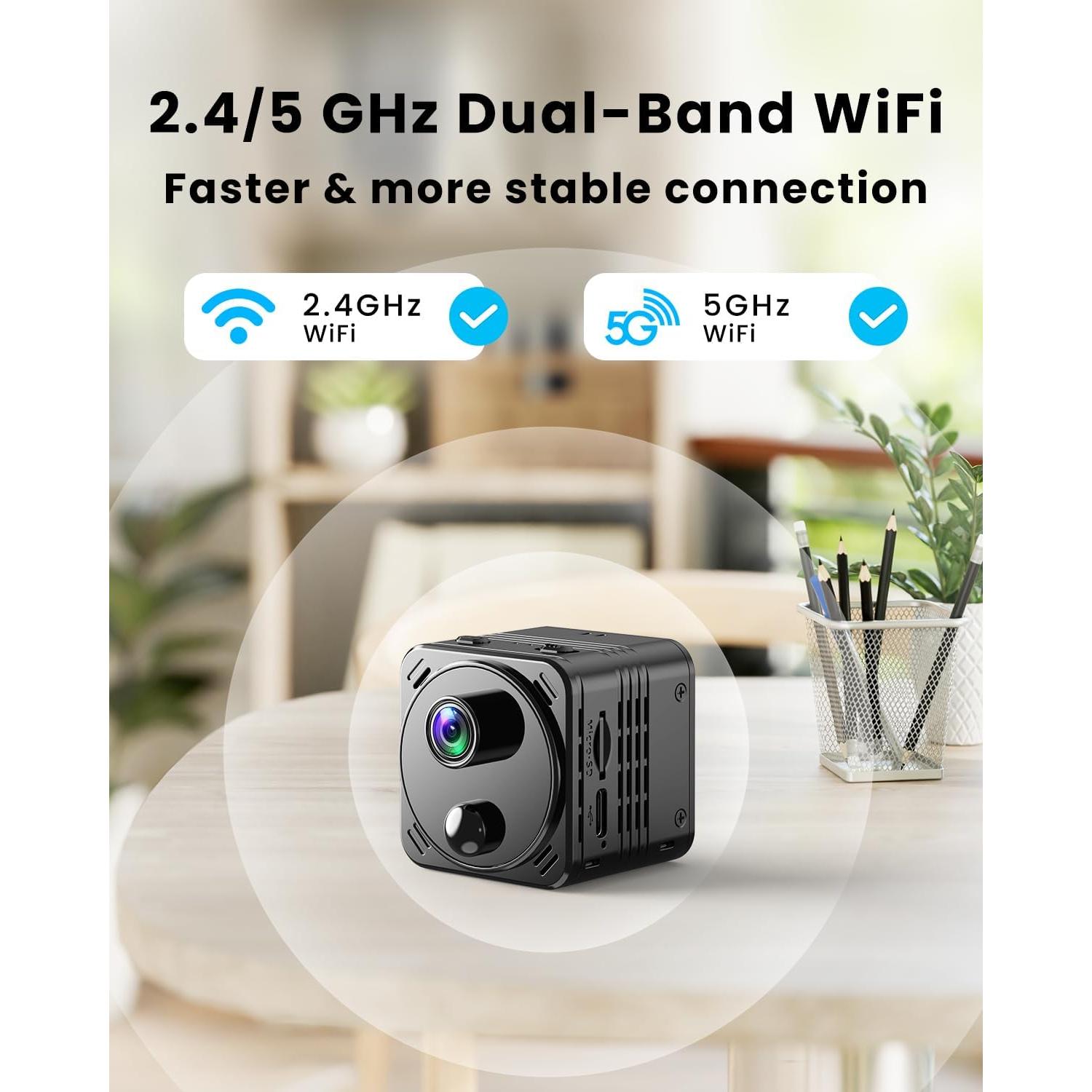 Cámara de Seguridad Oculta 4K VIDCASTIVE WiFi Doble Banda