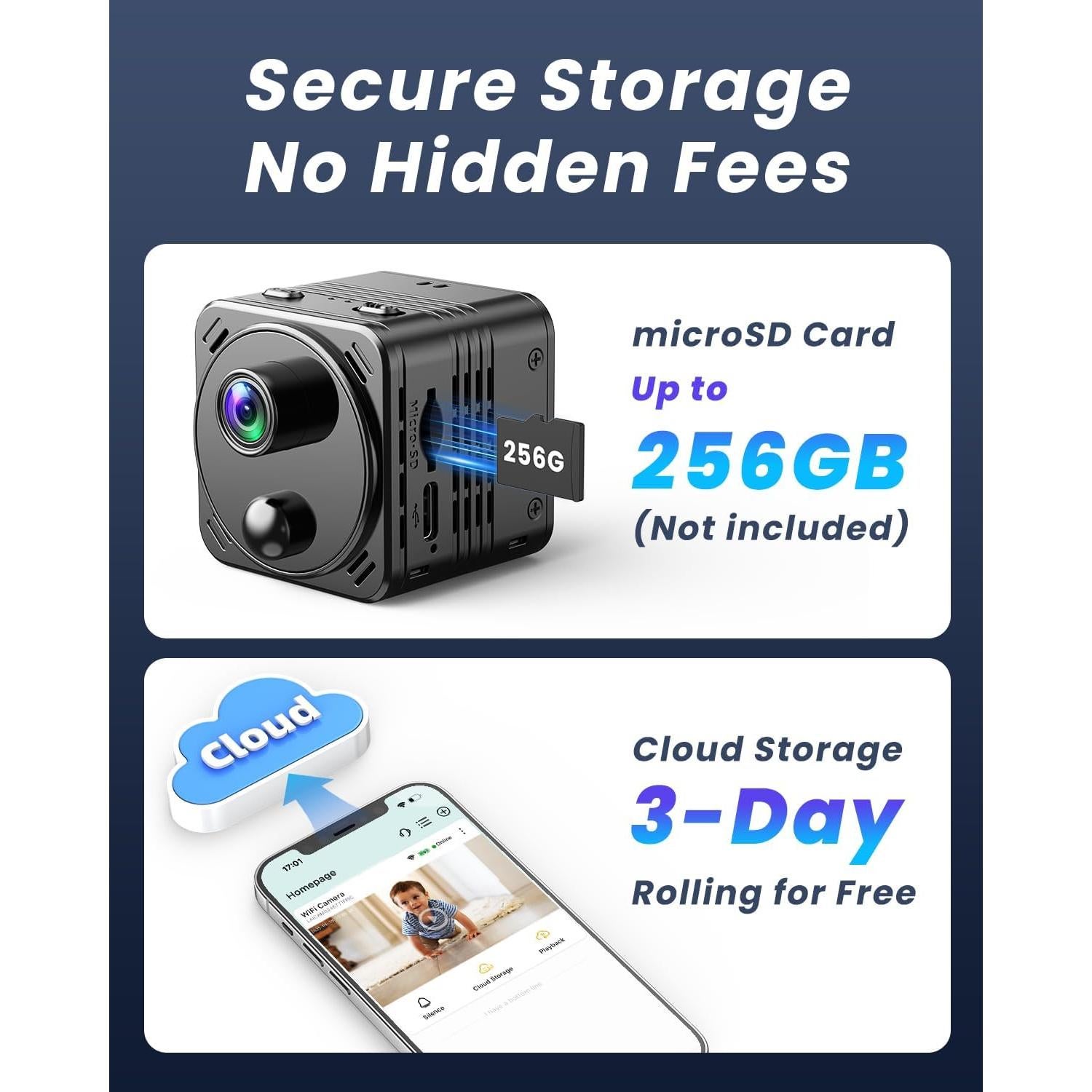 Cámara de Seguridad Oculta 4K VIDCASTIVE WiFi Doble Banda