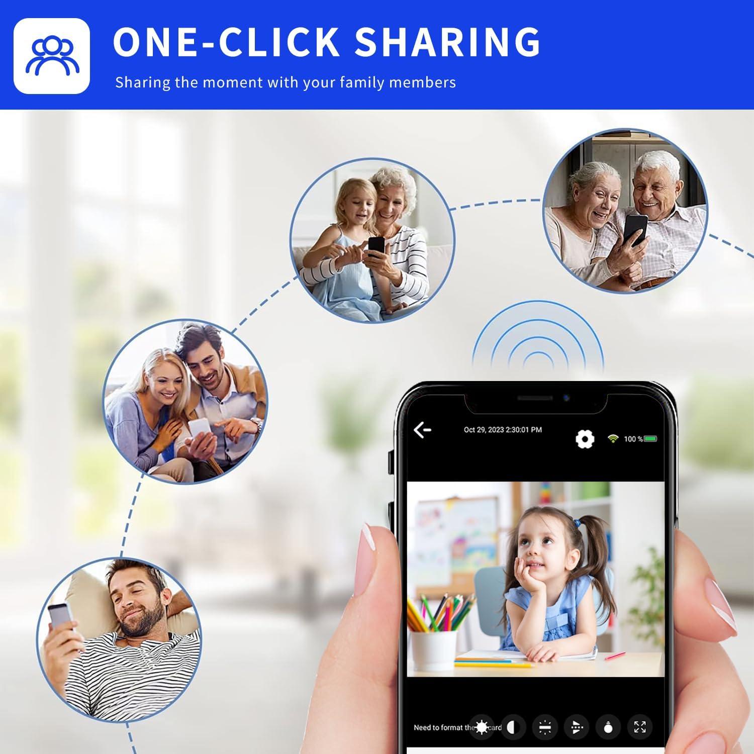 Cámara de Seguridad WiFi HD 1080P DUHPLL con Visión Nocturna