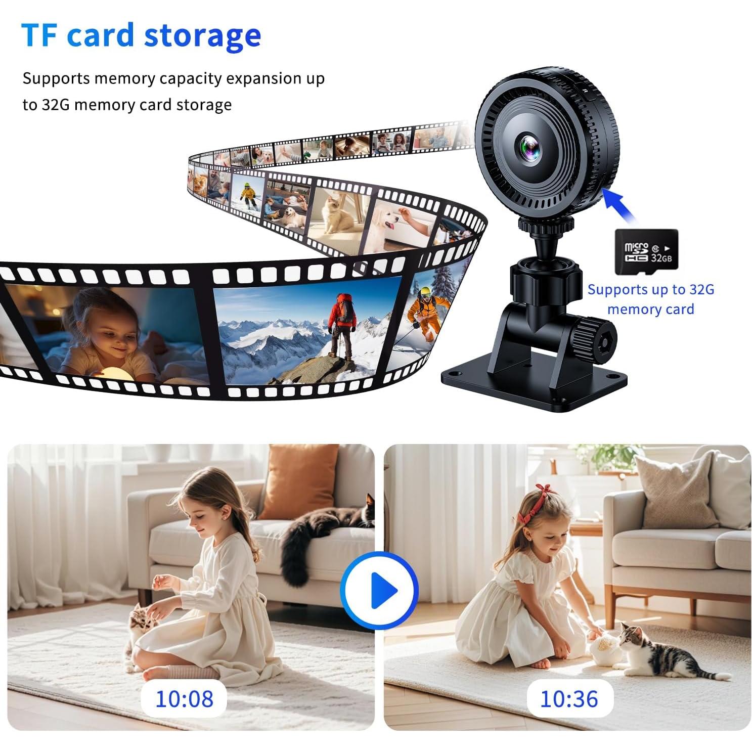 Cámara de Seguridad WiFi HD 1080P DUHPLL con Visión Nocturna