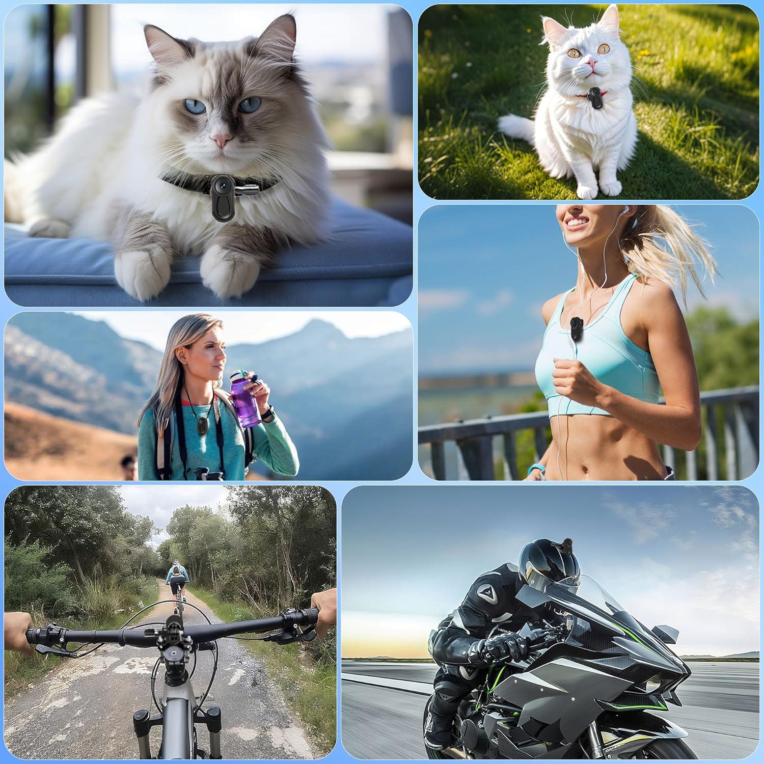 Cámara Mini DV Asdanalili 1080P Portátil con Soporte