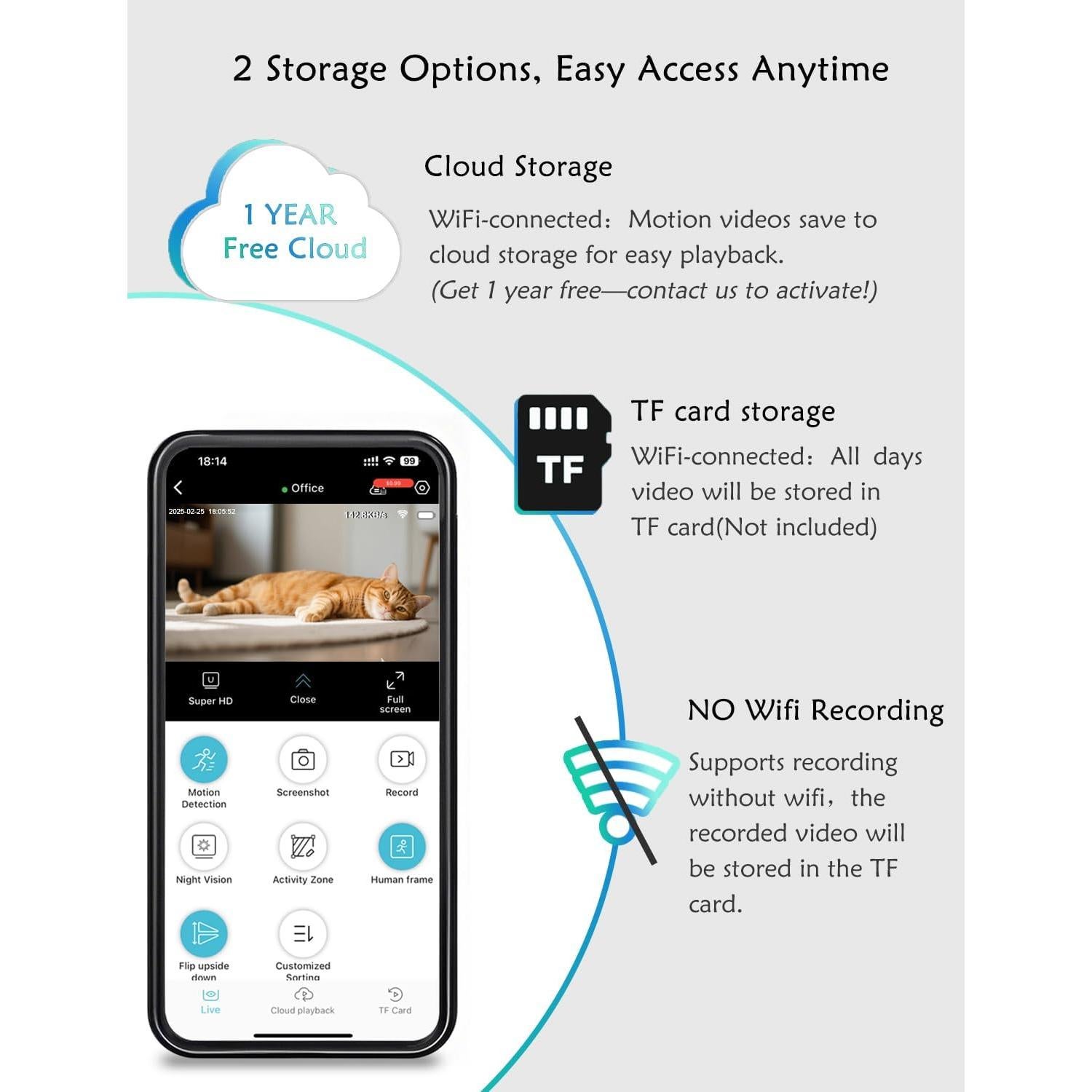 Cámara de Seguridad Mini 4K Beturnown con Almacenamiento en Nube