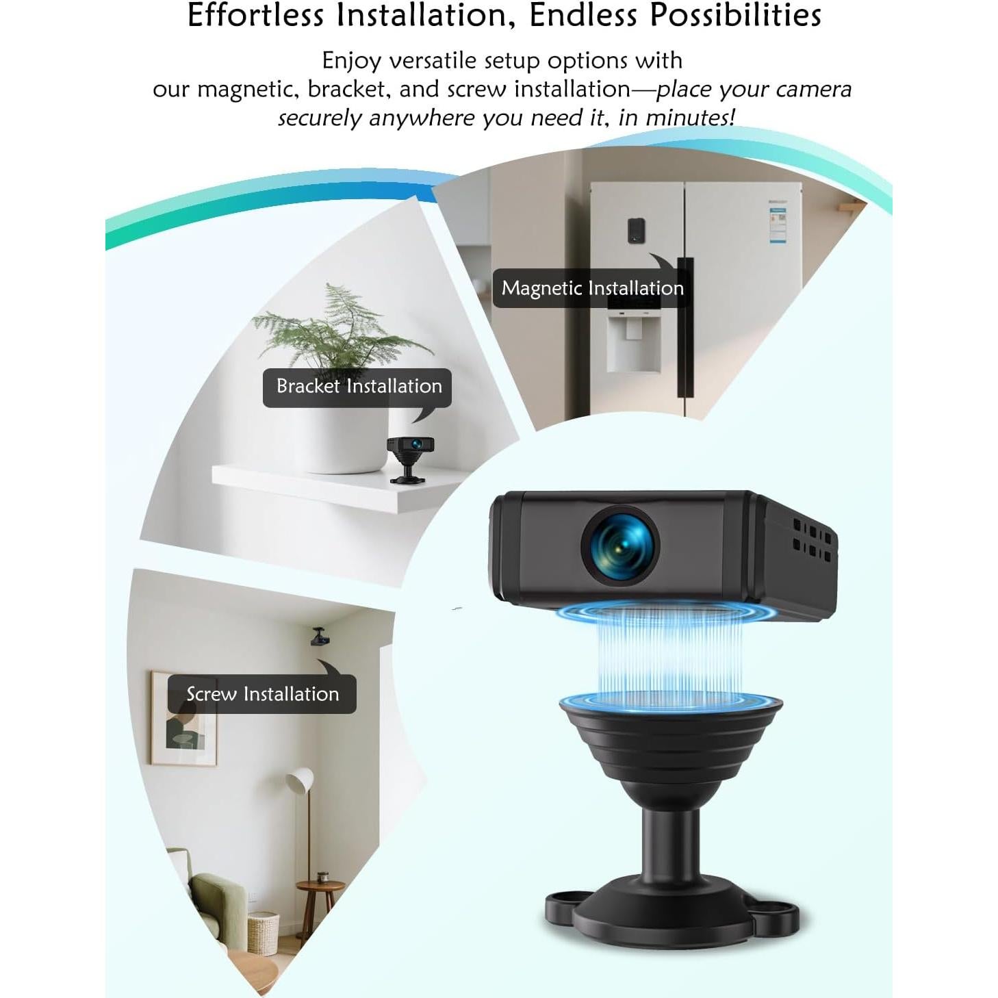 Cámara de Seguridad Mini 4K Beturnown con Almacenamiento en Nube