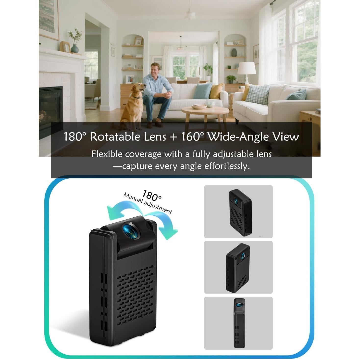 Cámara de Seguridad Mini 4K Beturnown con Almacenamiento en Nube