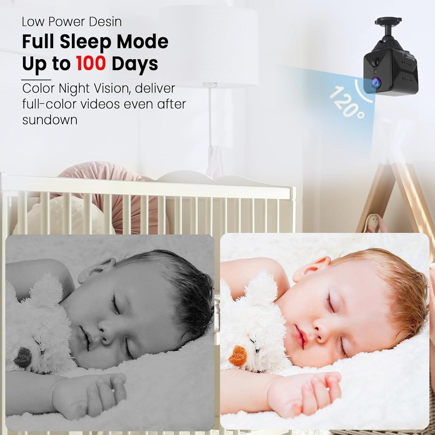 Cámara de Seguridad Inalámbrica Aidowocam B16 4K HD con Visión Nocturna