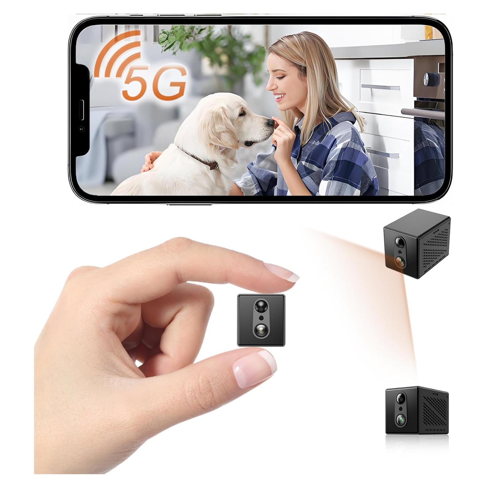 Cámara de Seguridad Inalámbrica RXIMA 4K WiFi 150° Negro