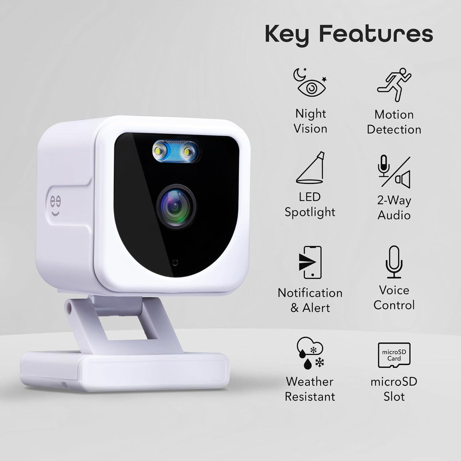 Cámaras de Seguridad Geeni Mini 1080P 2-Pack con Detección de Movimiento