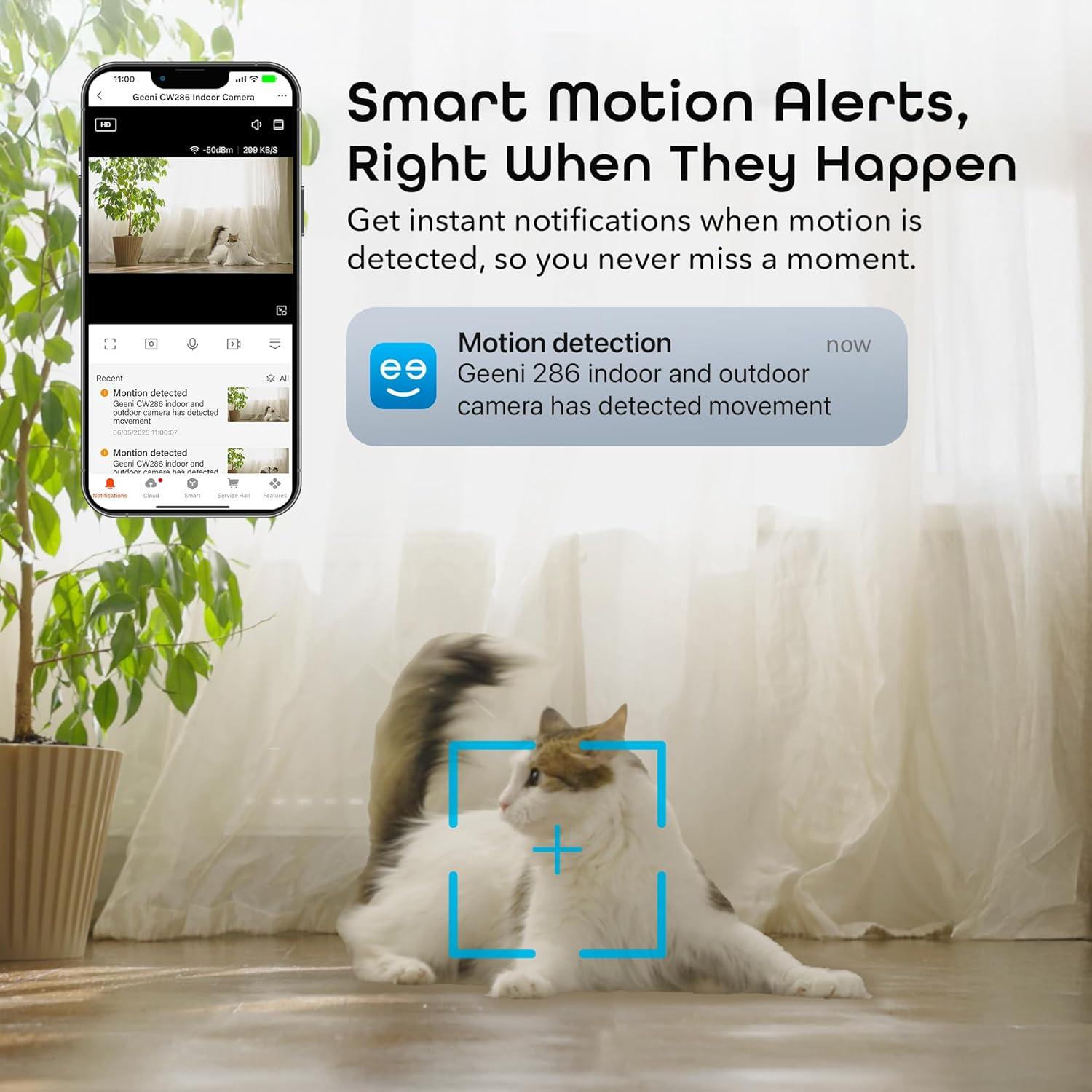 Cámaras de Seguridad Geeni Mini 1080P 2-Pack con Detección de Movimiento