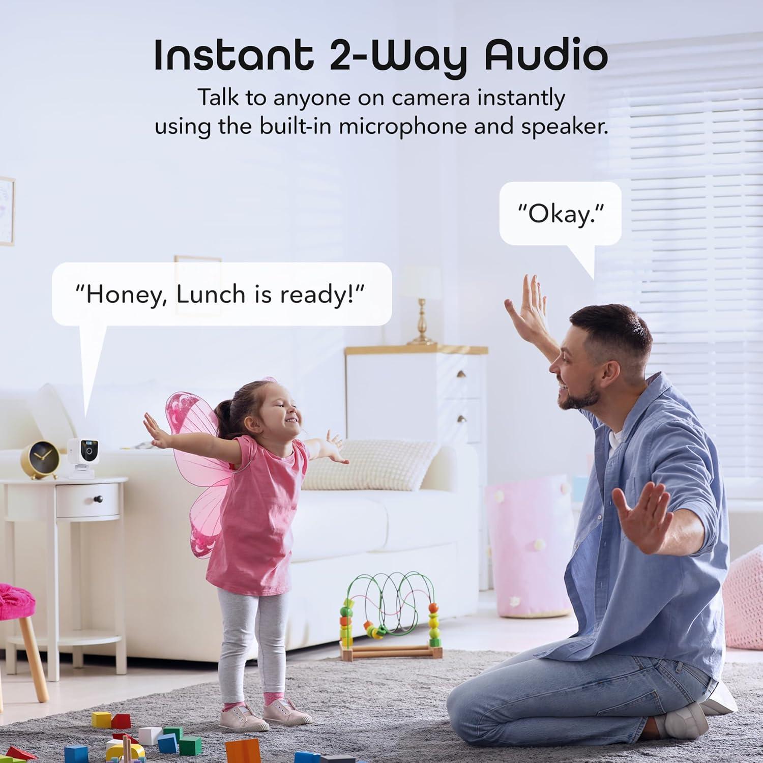 Cámaras de Seguridad Geeni Mini 1080P 2-Pack con Detección de Movimiento