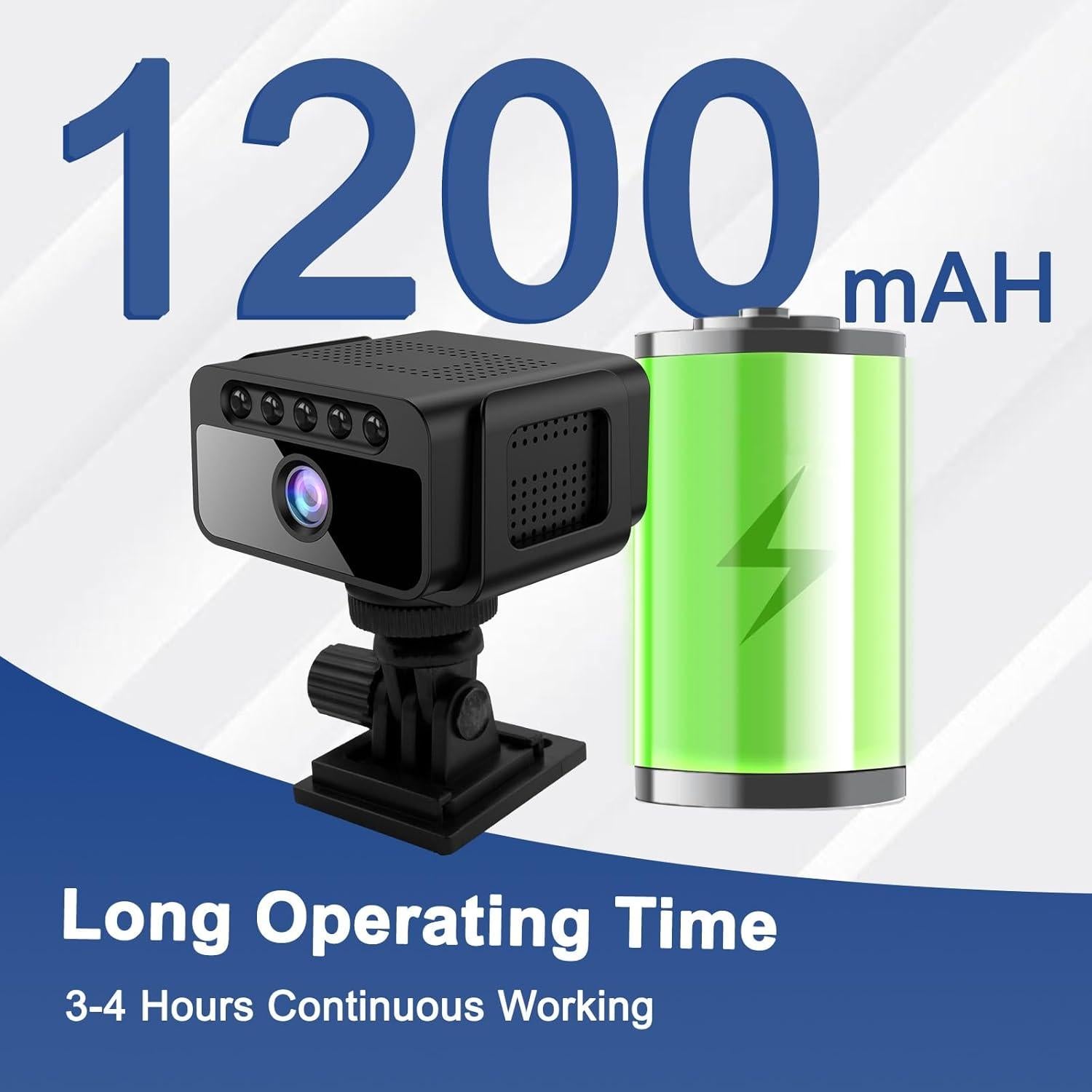 Cámara Inalámbrica WiFi 4K RXIMA con Detección de Movimiento