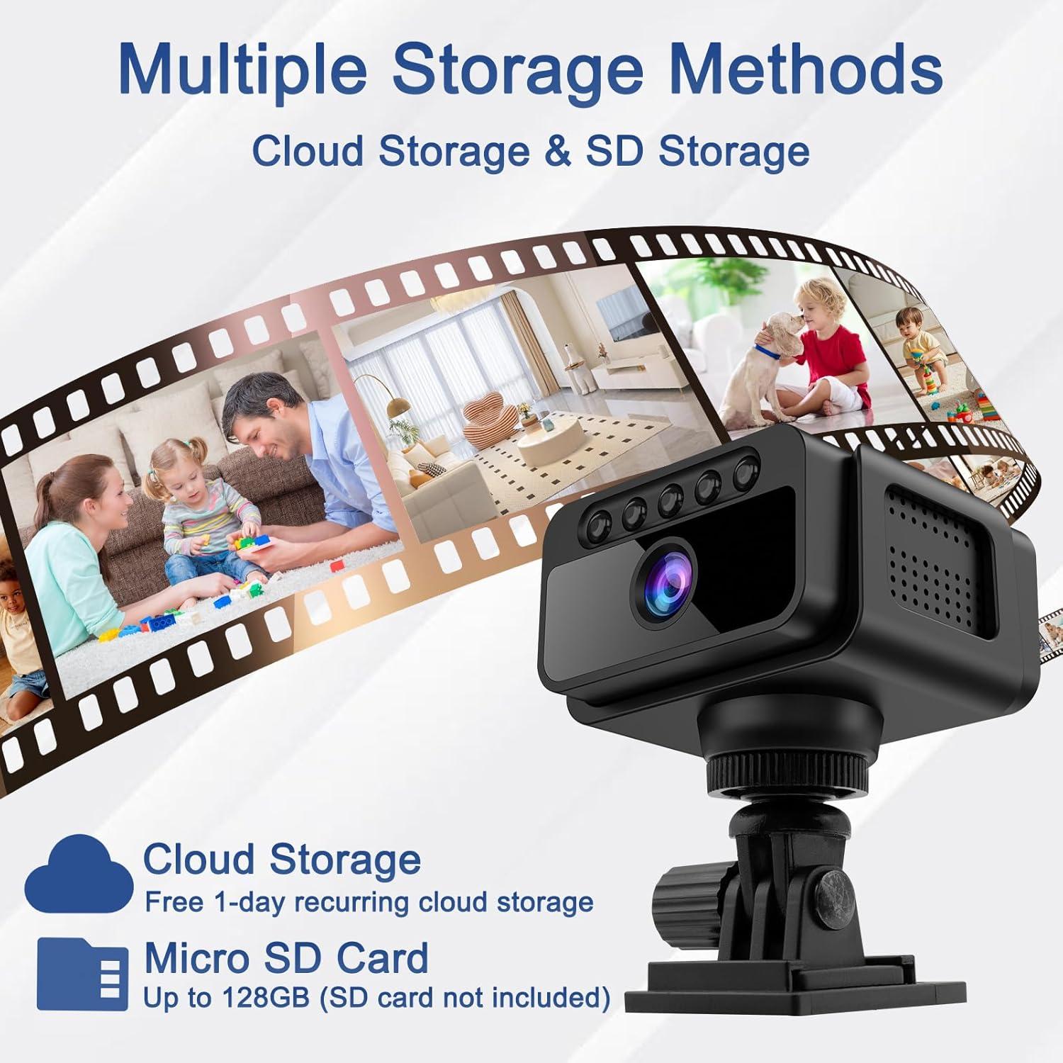 Cámara Inalámbrica WiFi 4K RXIMA con Detección de Movimiento