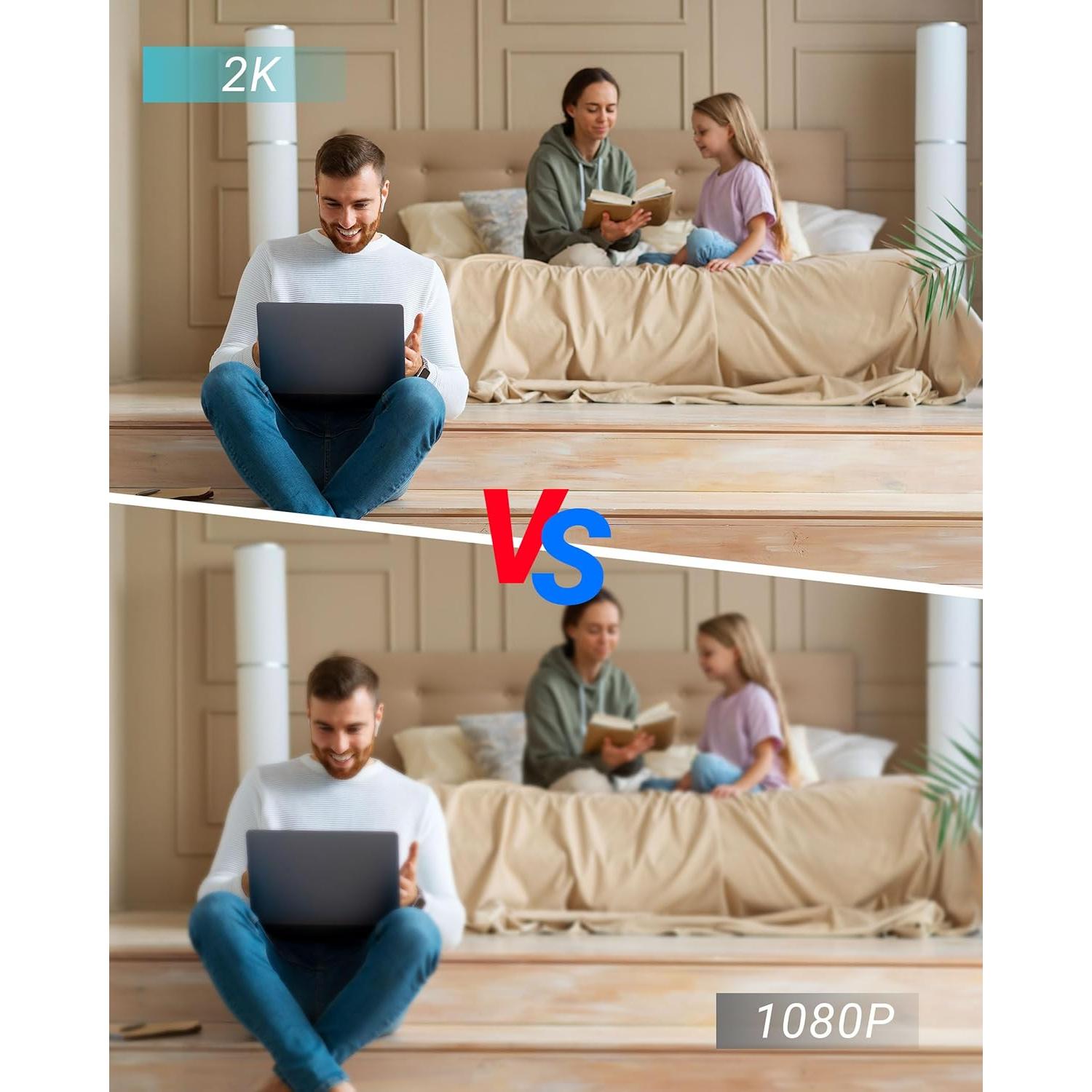 Cámara de Seguridad 2K HD Zygnatek con Banco de Energía 10,000mAh