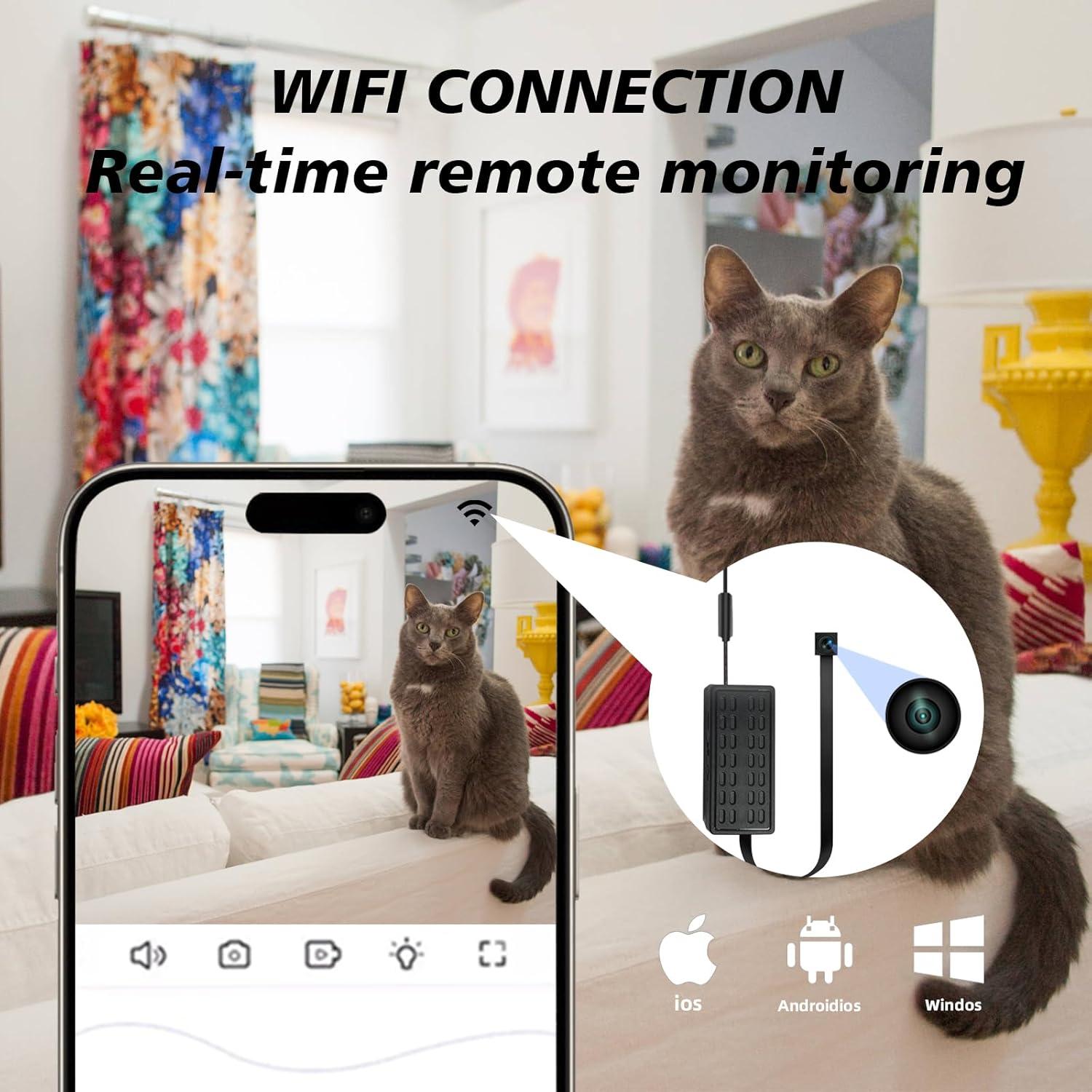 Cámara Nanny Inalámbrica NJINALW HD 1080P Mini Oculta