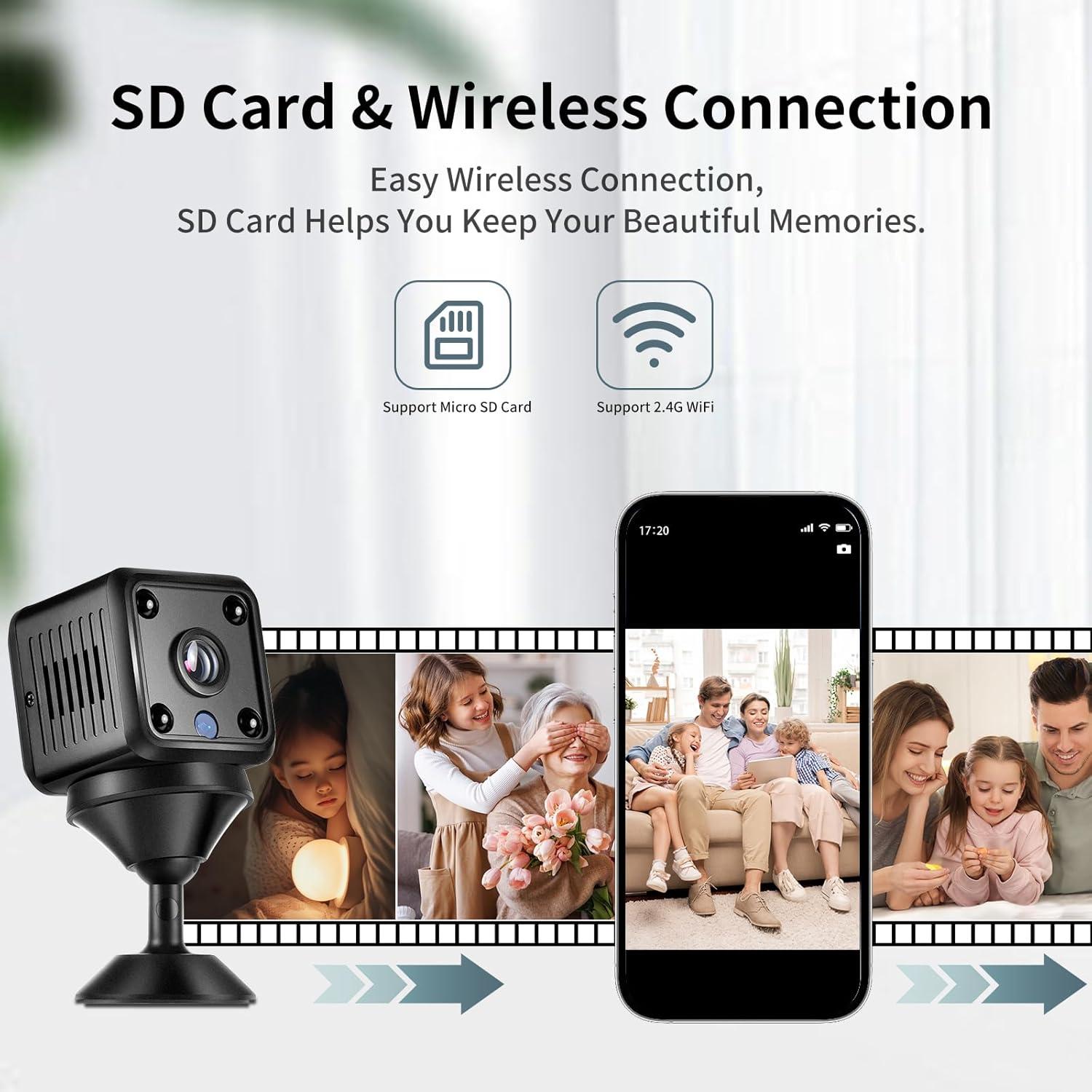 Mini Cámara Inalámbrica Yaumany YW-X6-02 1080p HD