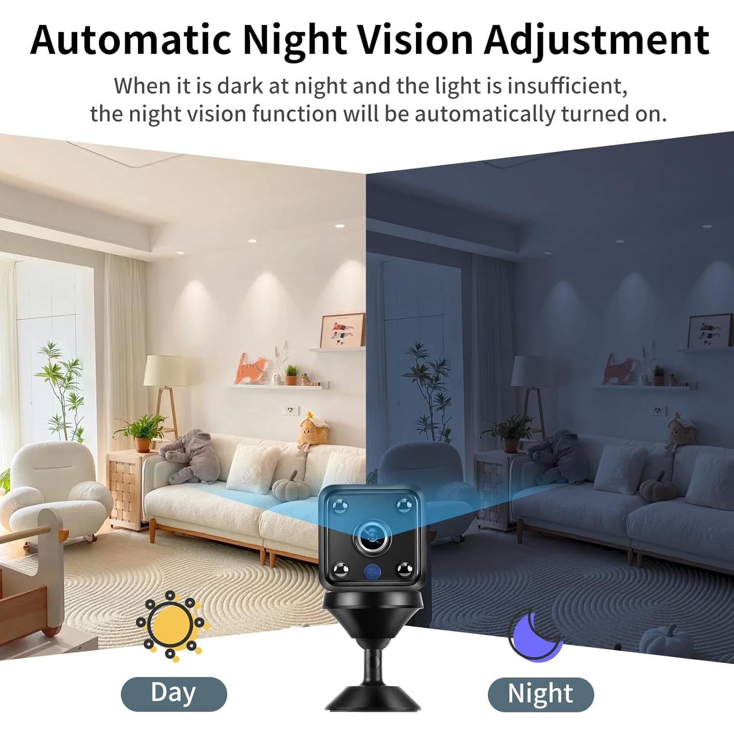 Mini Cámara Inalámbrica Yaumany YW-X6-02 1080p HD