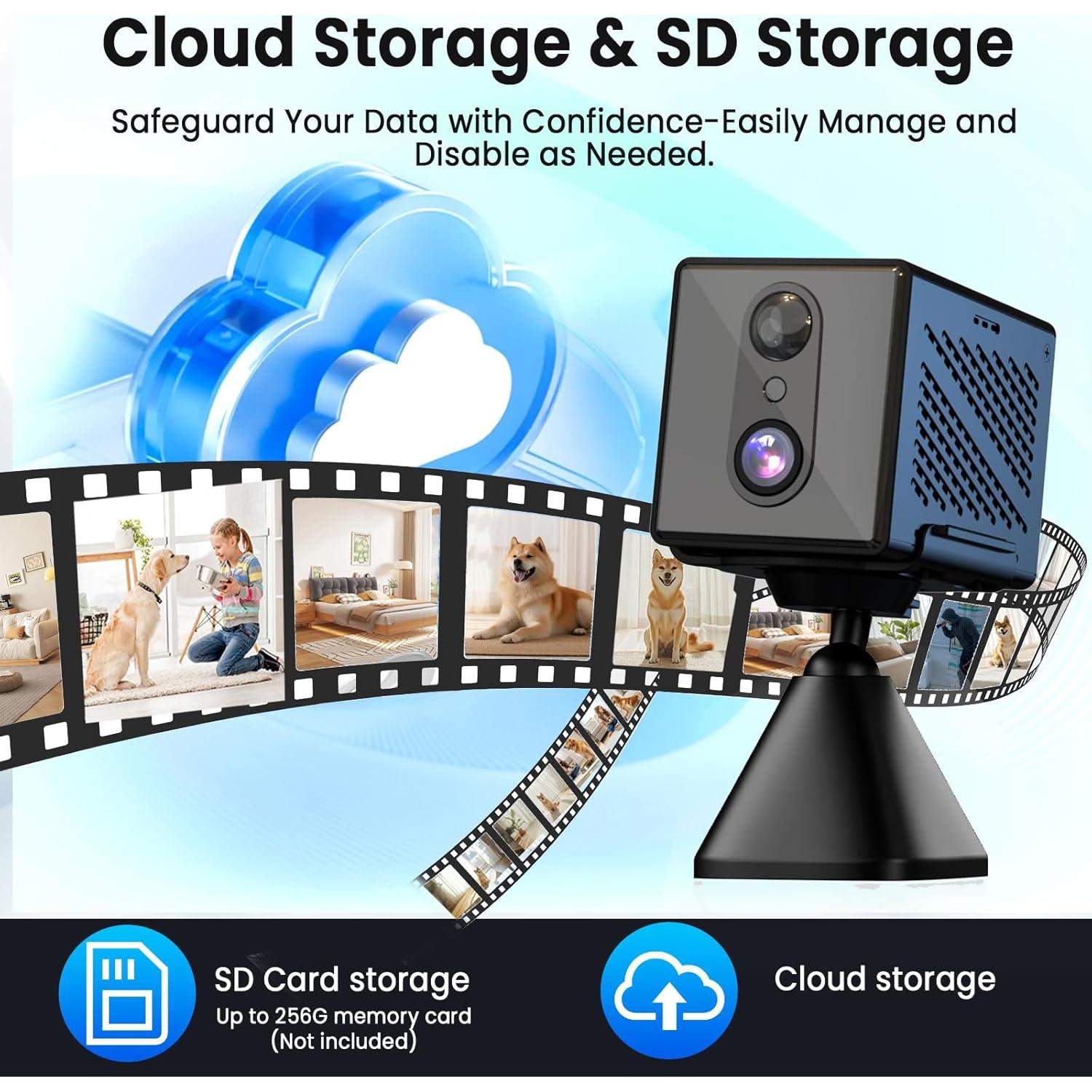 Cámara de Seguridad WiFi 4K Javiscam C3 con Visión Nocturna