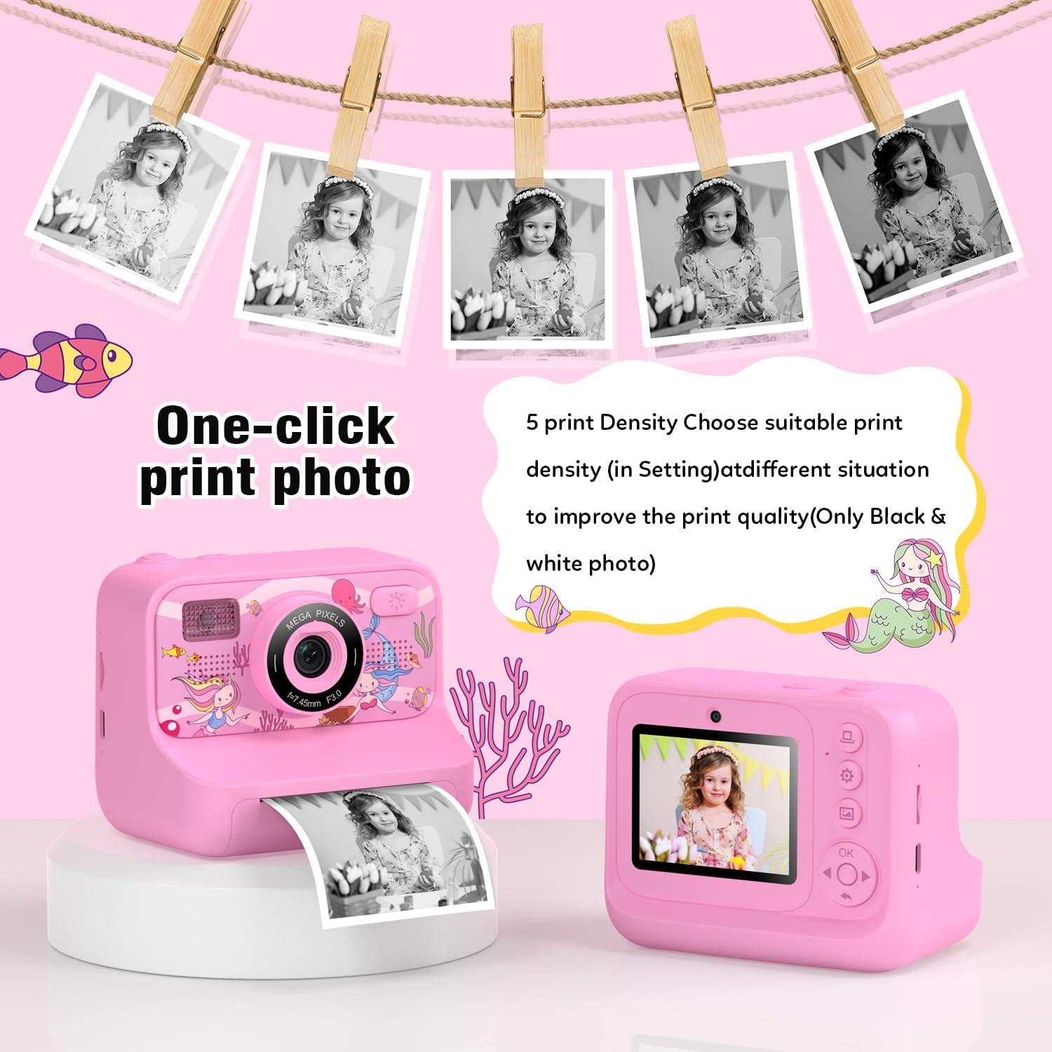 Cámara Instantánea para Niños Z12 1080P HD con Impresora