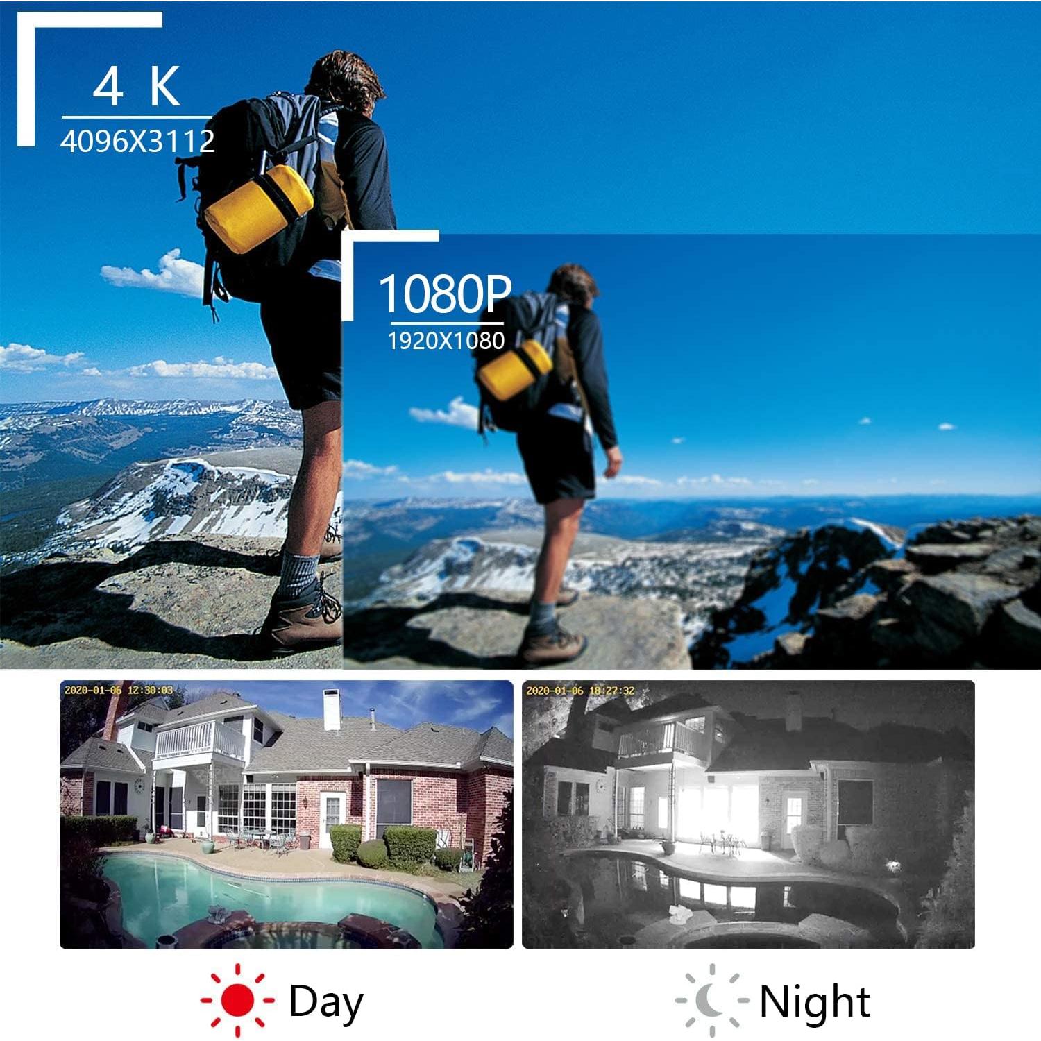 Cámara de Seguridad Mini WiFi 4K Genérico con Visión Nocturna