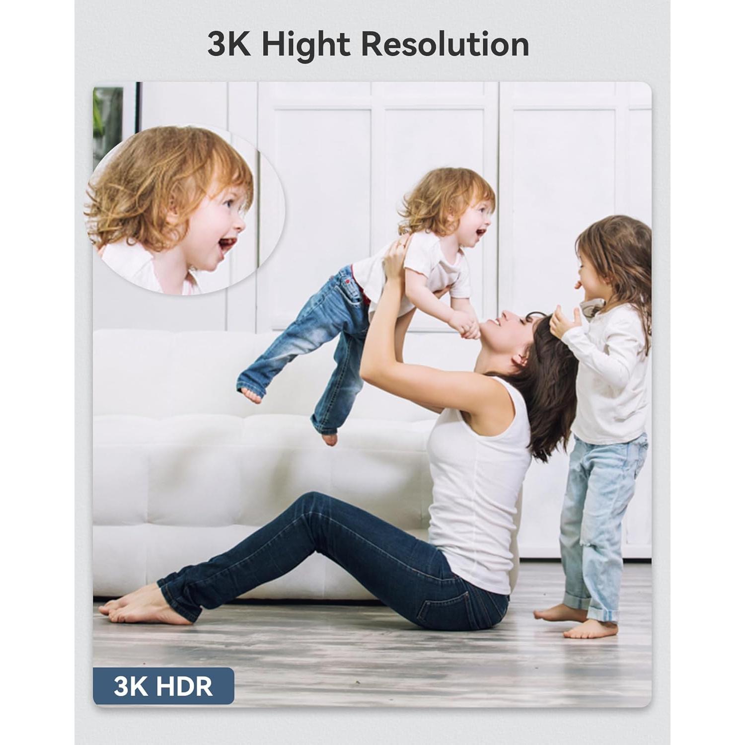 Cámara de Seguridad FOSCAM C5M 3K 5MP WiFi Interior con Zoom 20X