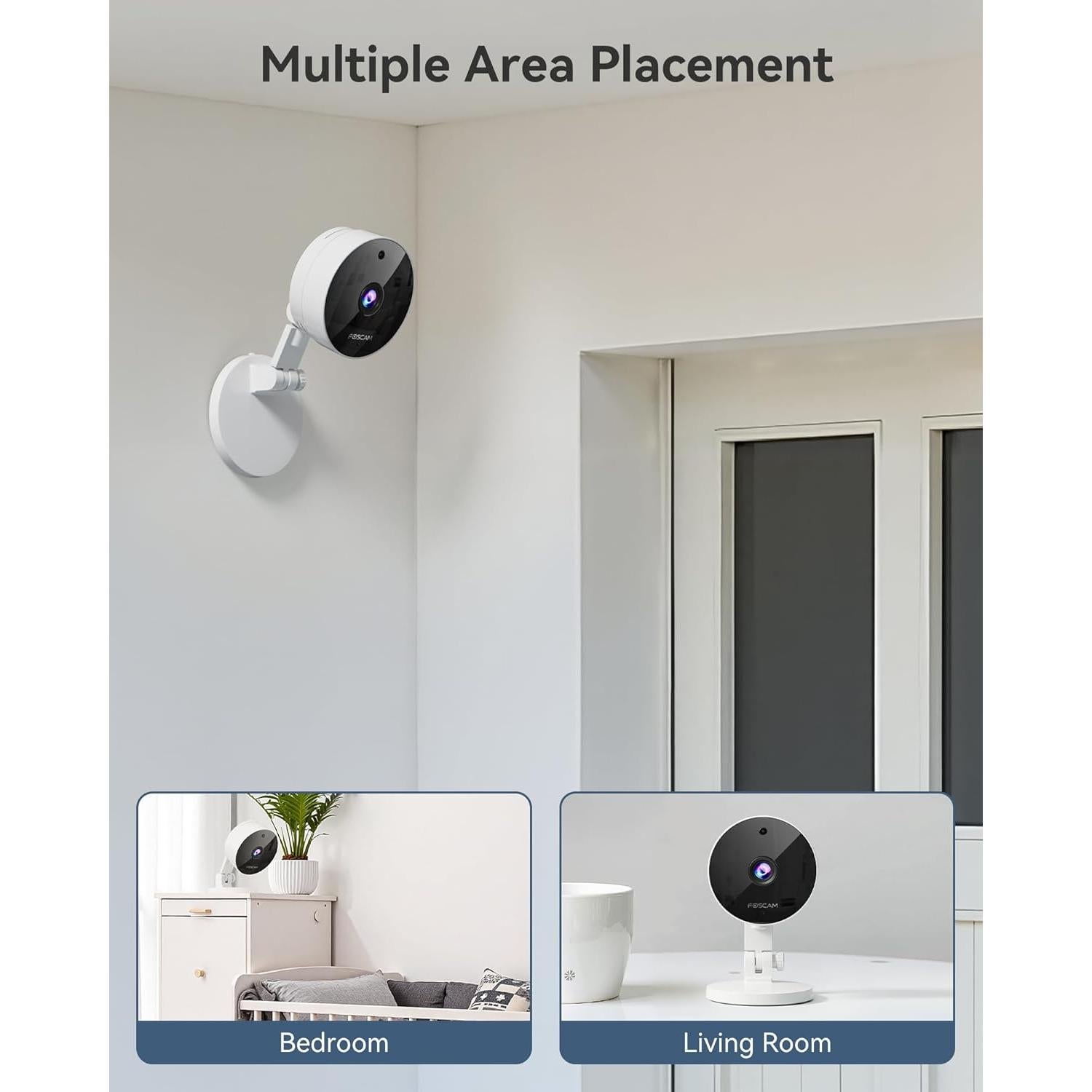 Cámara de Seguridad FOSCAM C5M 3K 5MP WiFi Interior con Zoom 20X