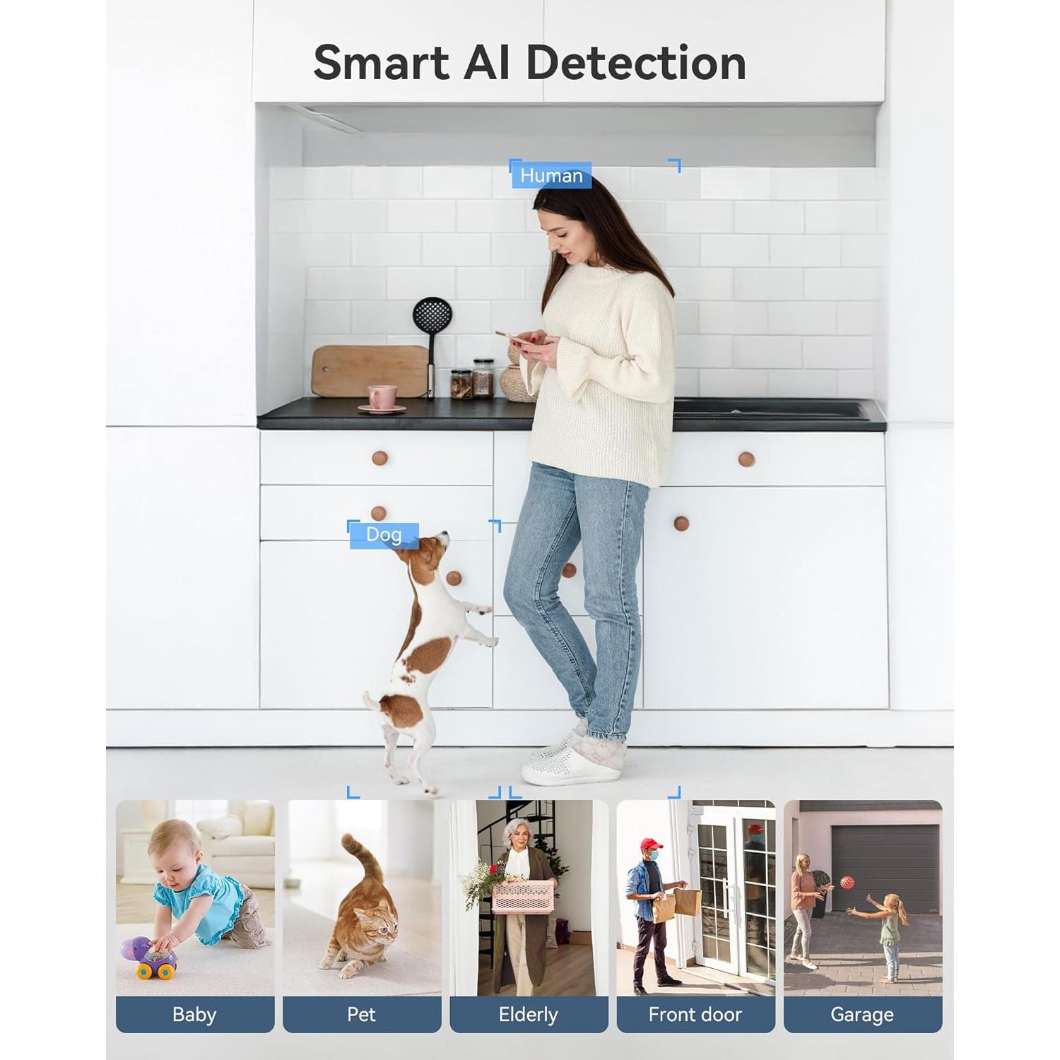 Cámara de Seguridad FOSCAM C5M 3K 5MP WiFi Interior con Zoom 20X