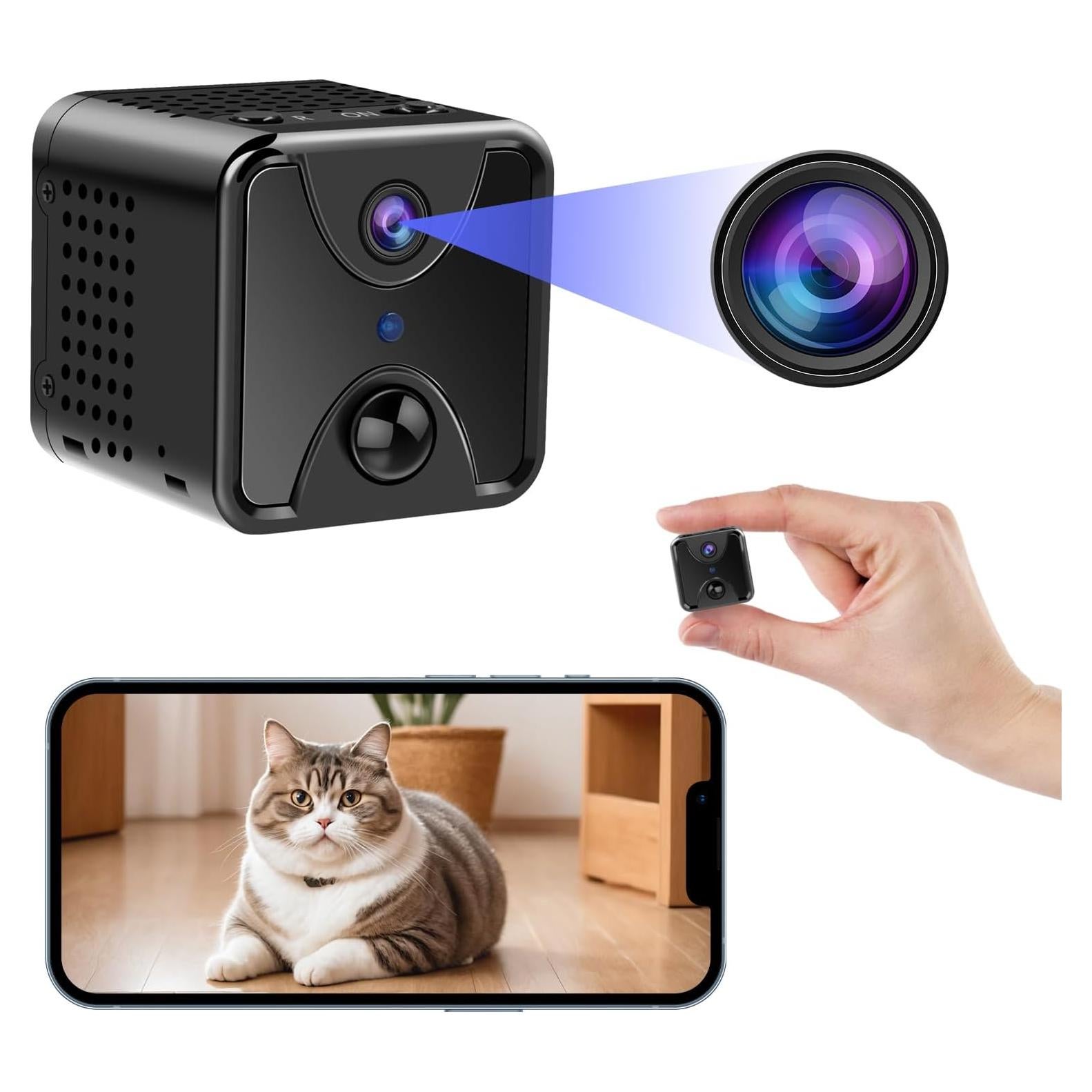 Mini Cámara Nanny WiFi 4K Hoyaliro con Visión Nocturna