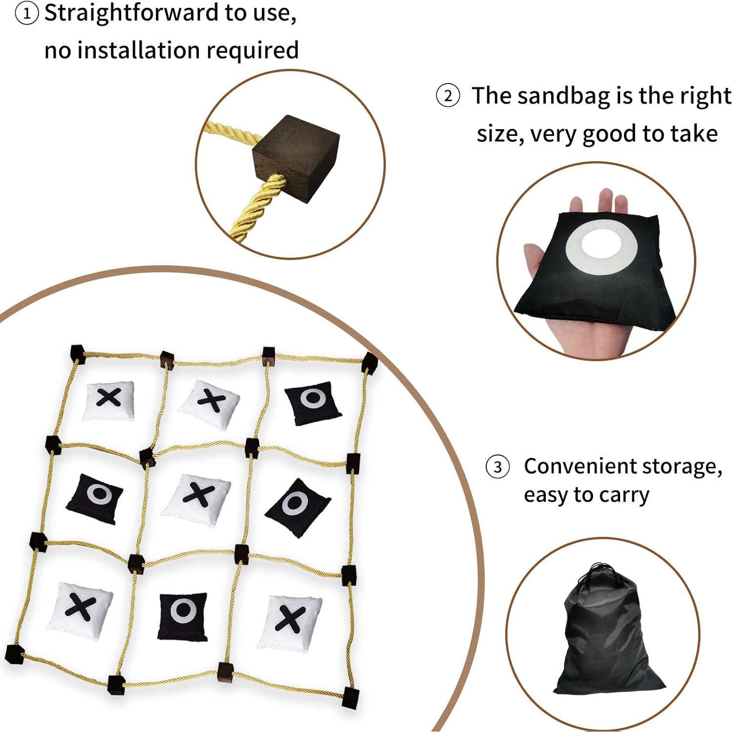 Juego de Tic Tac Toe Vitnature 90x90 cm para Jardín