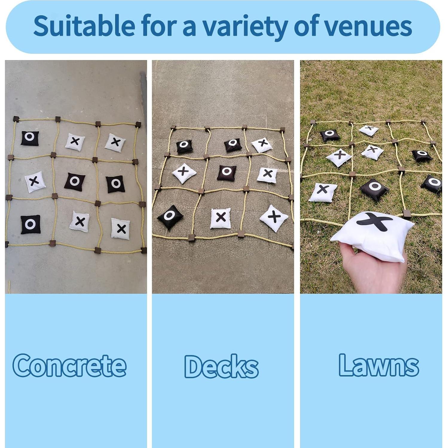 Juego de Tic Tac Toe Vitnature 90x90 cm para Jardín