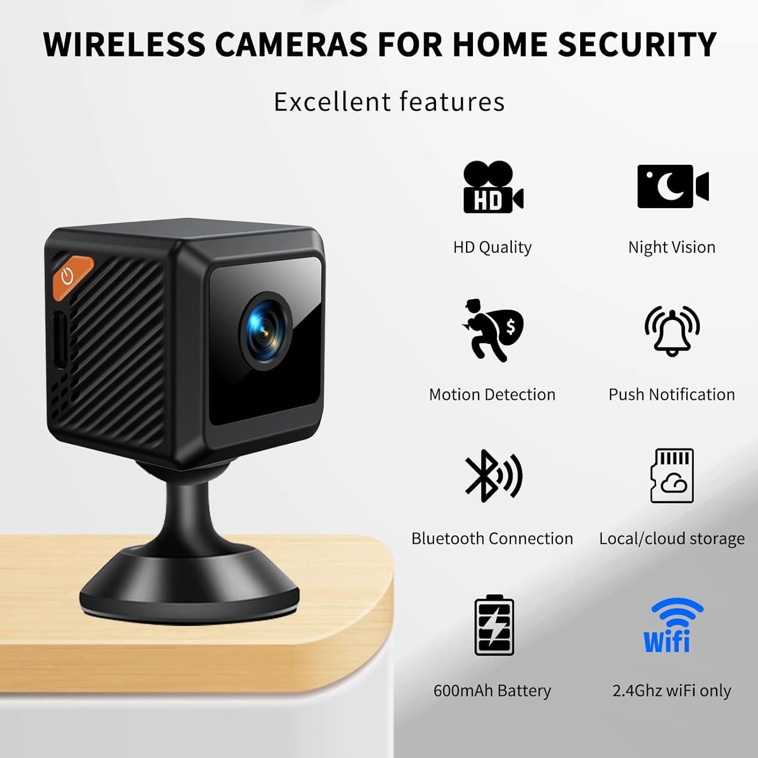 Cámara de Seguridad Inalámbrica Vegoran WS02 1080P WiFi