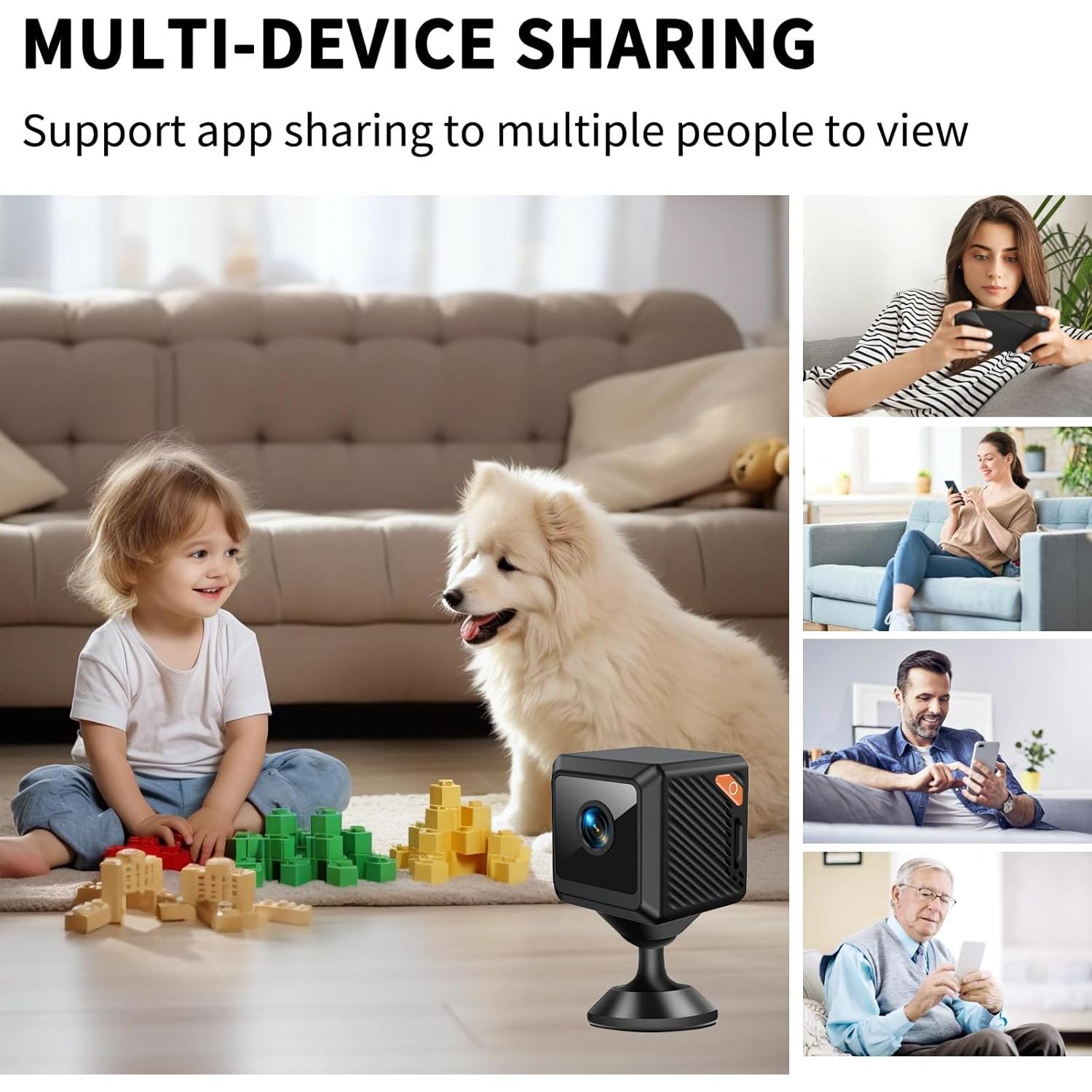 Cámara de Seguridad Inalámbrica Vegoran WS02 1080P WiFi