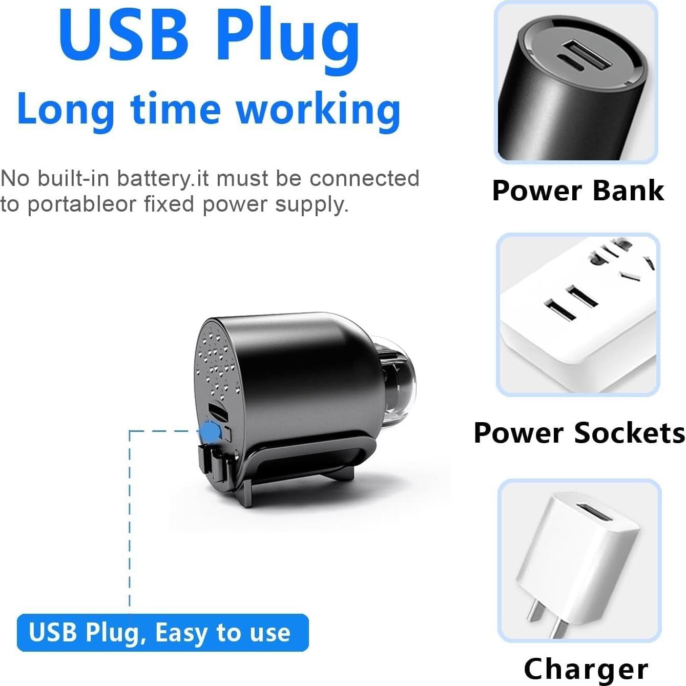 Cámara de Seguridad Inalámbrica Rettru QH5 HD 1080P con Visión Nocturna