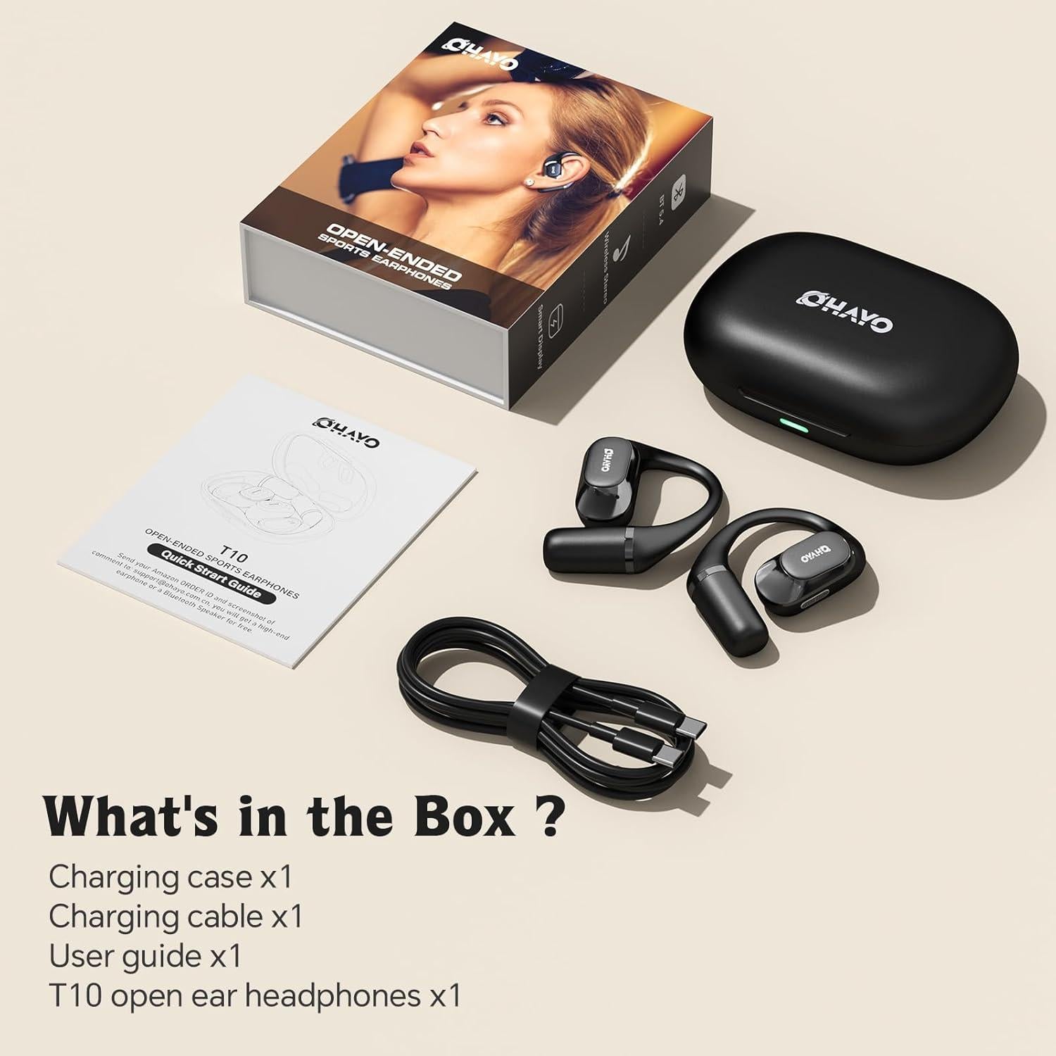 Auriculares Bluetooth 5.4 Ohayo T10 de Oído Abierto IPX6