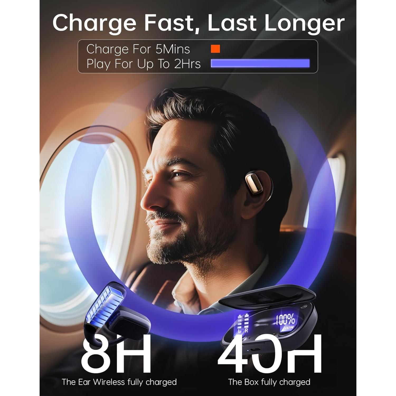 Auriculares Inalámbricos Bluetooth DARONGFENG G303S-BK con Estuche