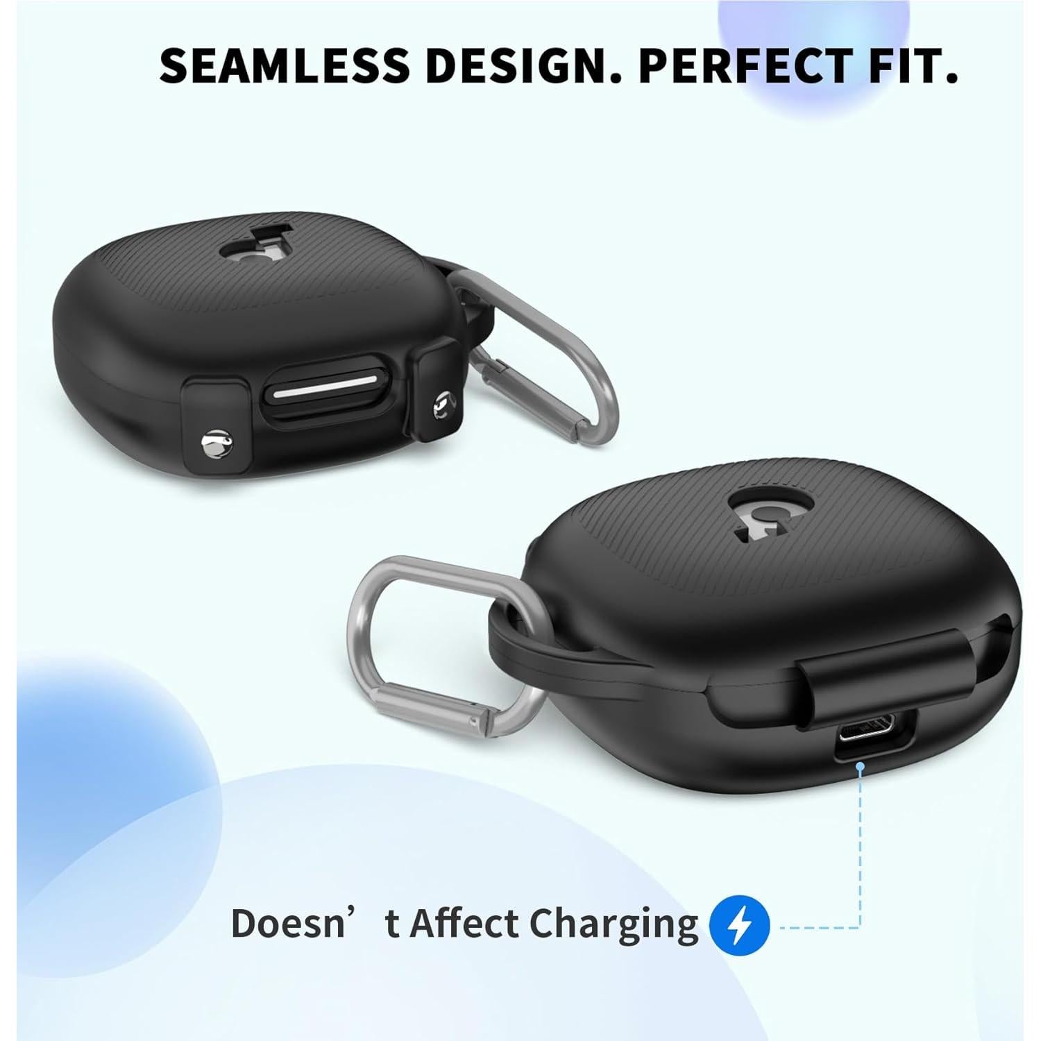 Funda de Silicona Genérica para Auriculares Anker Soundcore X20 - Protección Completa y Mosquetón