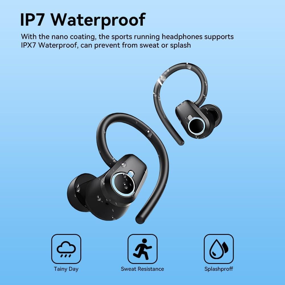 Auriculares Inalámbricos Bluetooth PWTEK HE-059 IPX7 50h