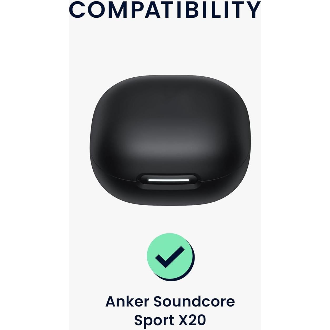Cubierta de Silicona kwmobile para Anker Soundcore Sport X20 - Azul Oscuro