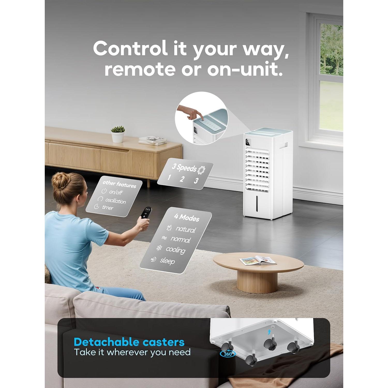 Aire Acondicionado Portátil AEROZY BUMAI 61.7 cm 3-en-1