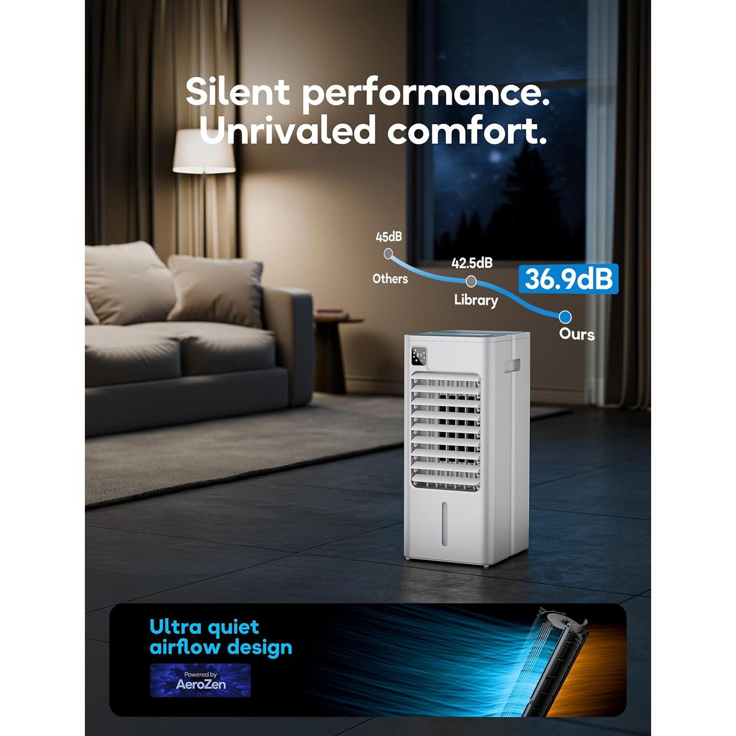 Aire Acondicionado Portátil AEROZY BUMAI 61.7 cm 3-en-1