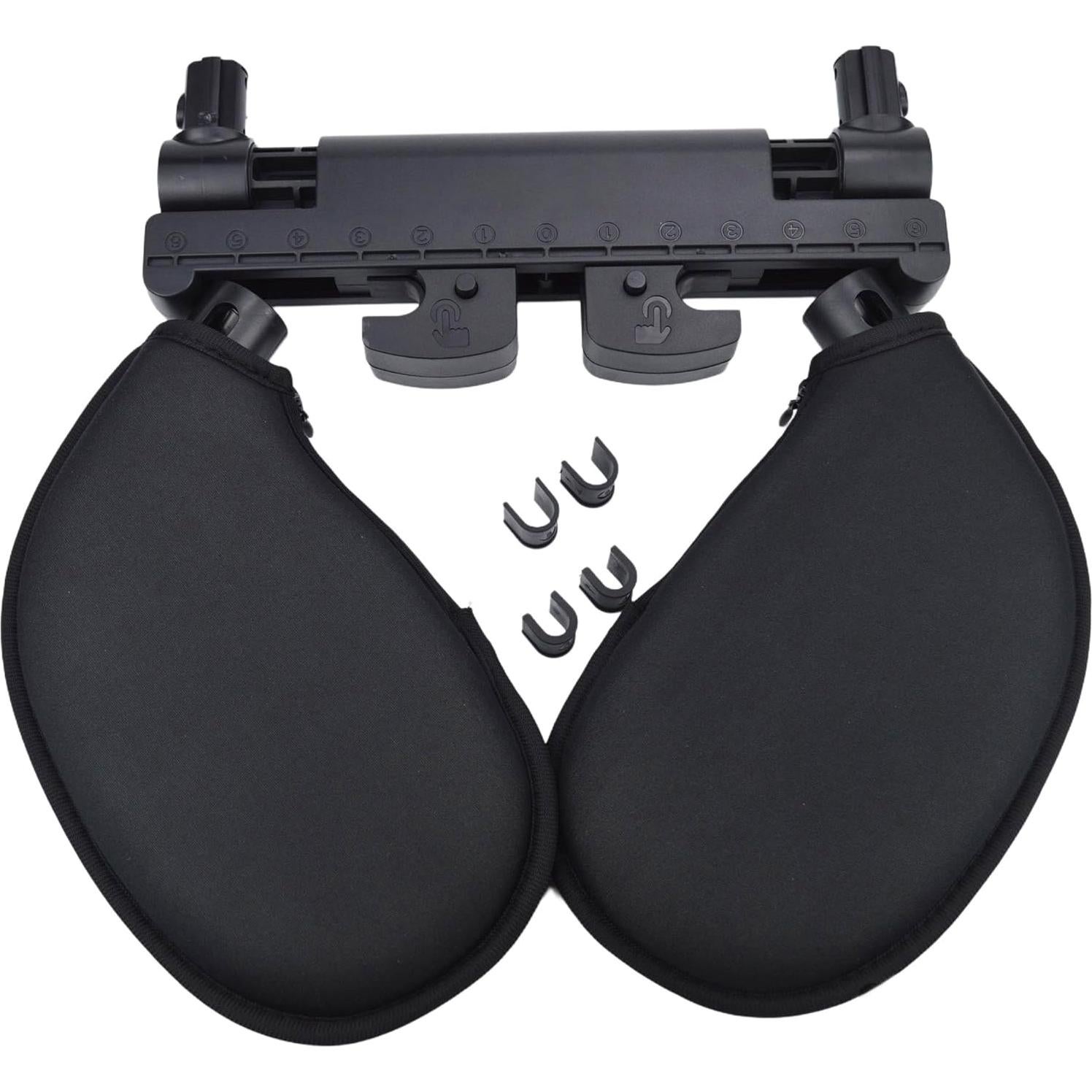 Cojín de Reposacabezas Ajustable PartsTo para Viajes - Negro