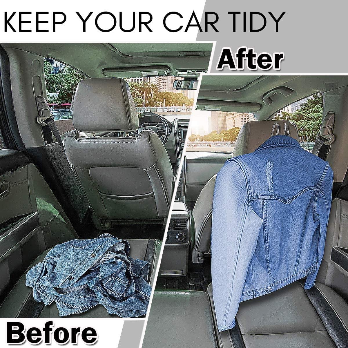 Perchero de Cabeza para Auto ZONETECH Metal Cromado