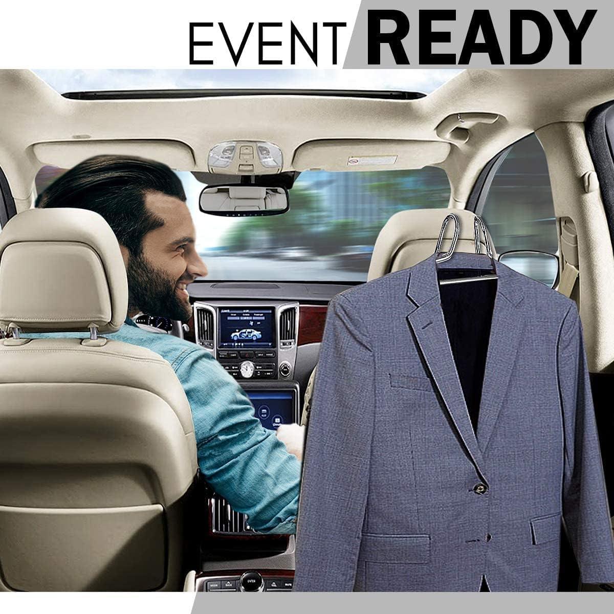 Perchero de Cabeza para Auto ZONETECH Metal Cromado