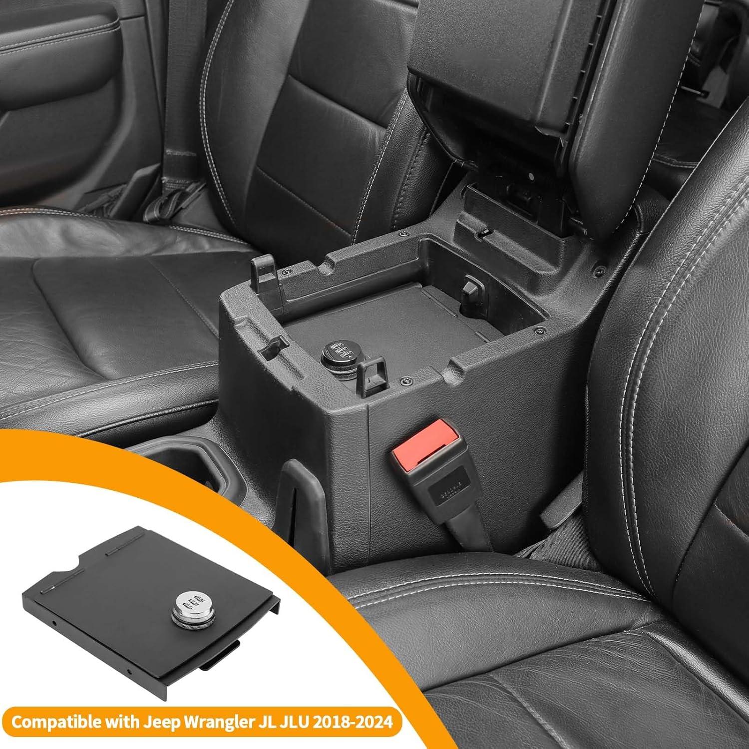 Caja de Almacenamiento Hoolcar con Cerradura para Jeep Wrangler JL 2018-2024
